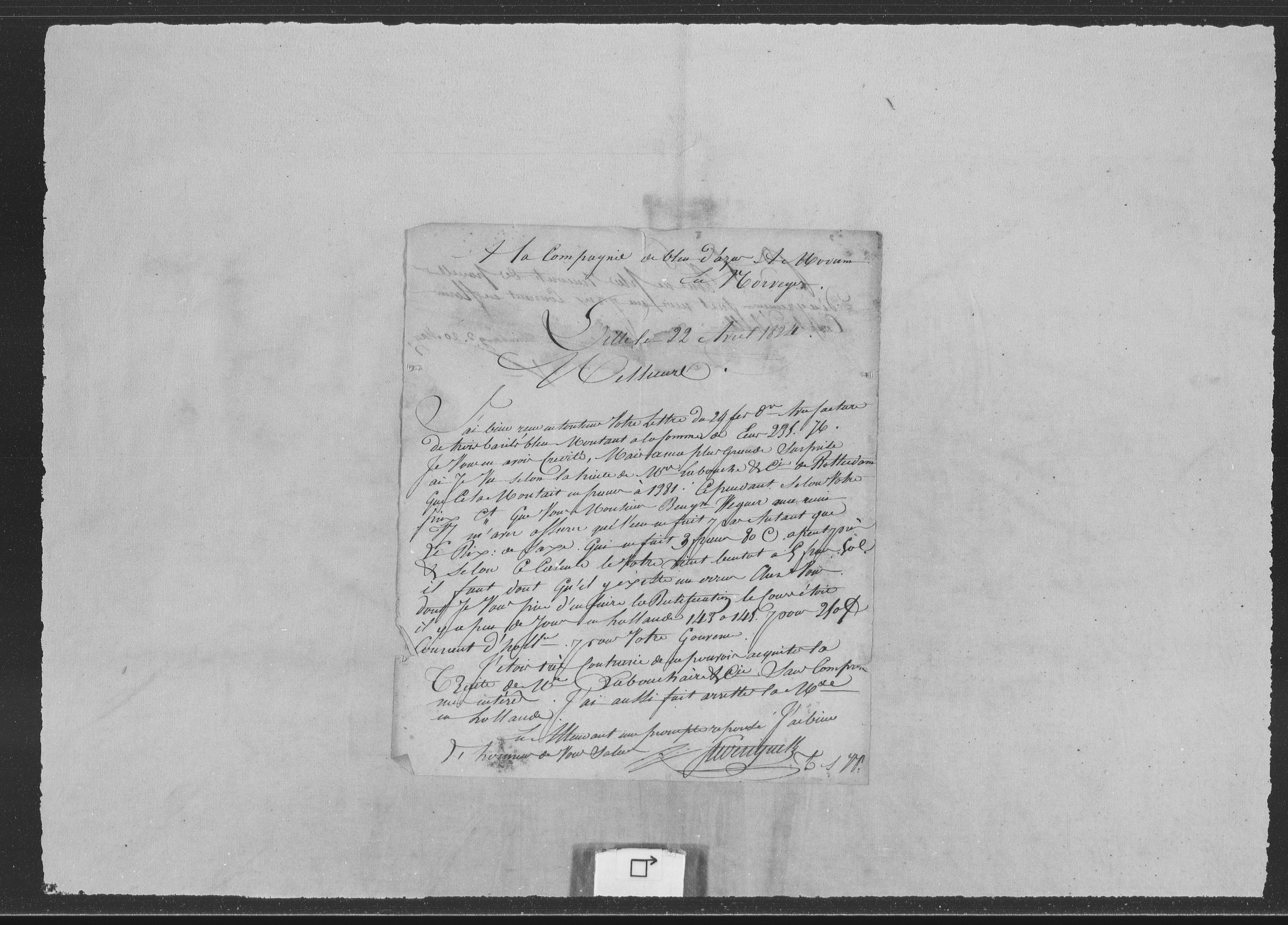 Modums Blaafarveværk, RA/PA-0157/G/Gb/L0091/0001: -- / Innkomne brev A - L, 1823-1824, s. 4
