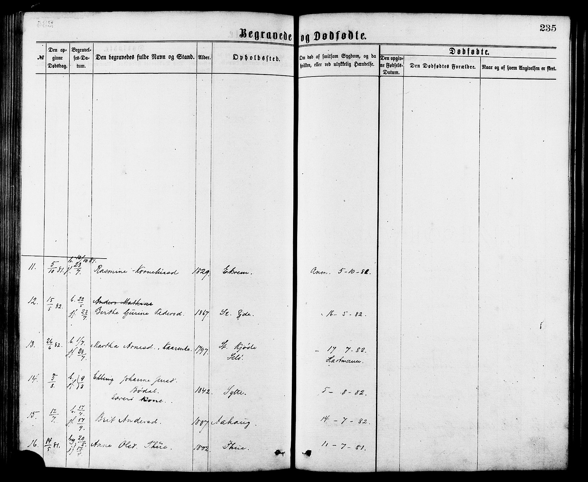 Ministerialprotokoller, klokkerbøker og fødselsregistre - Møre og Romsdal, AV/SAT-A-1454/501/L0007: Ministerialbok nr. 501A07, 1868-1884, s. 235