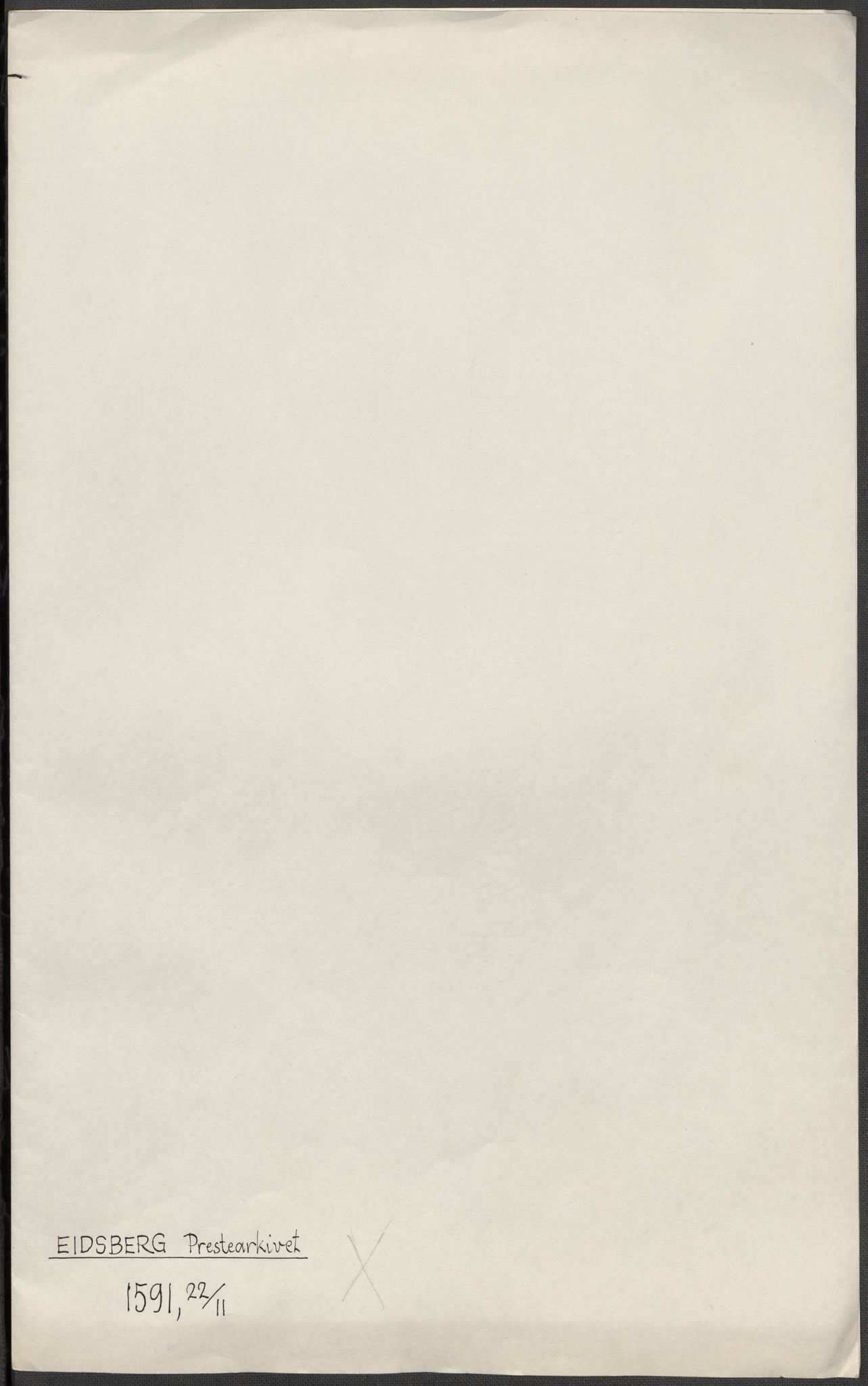 Riksarkivets diplomsamling, AV/RA-EA-5965/F15/L0004: Prestearkiv - Østfold, 1577-1709, s. 81