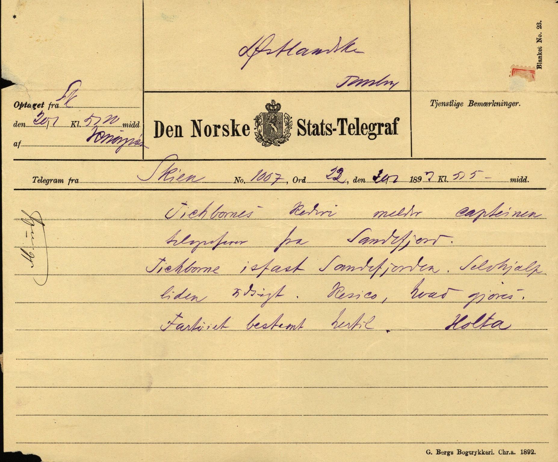 Pa 63 - Østlandske skibsassuranceforening, VEMU/A-1079/G/Ga/L0030/0007: Havaridokumenter / Furu, Magnhild, Magnolia, Havfruen, Tichborne, 1893, s. 76