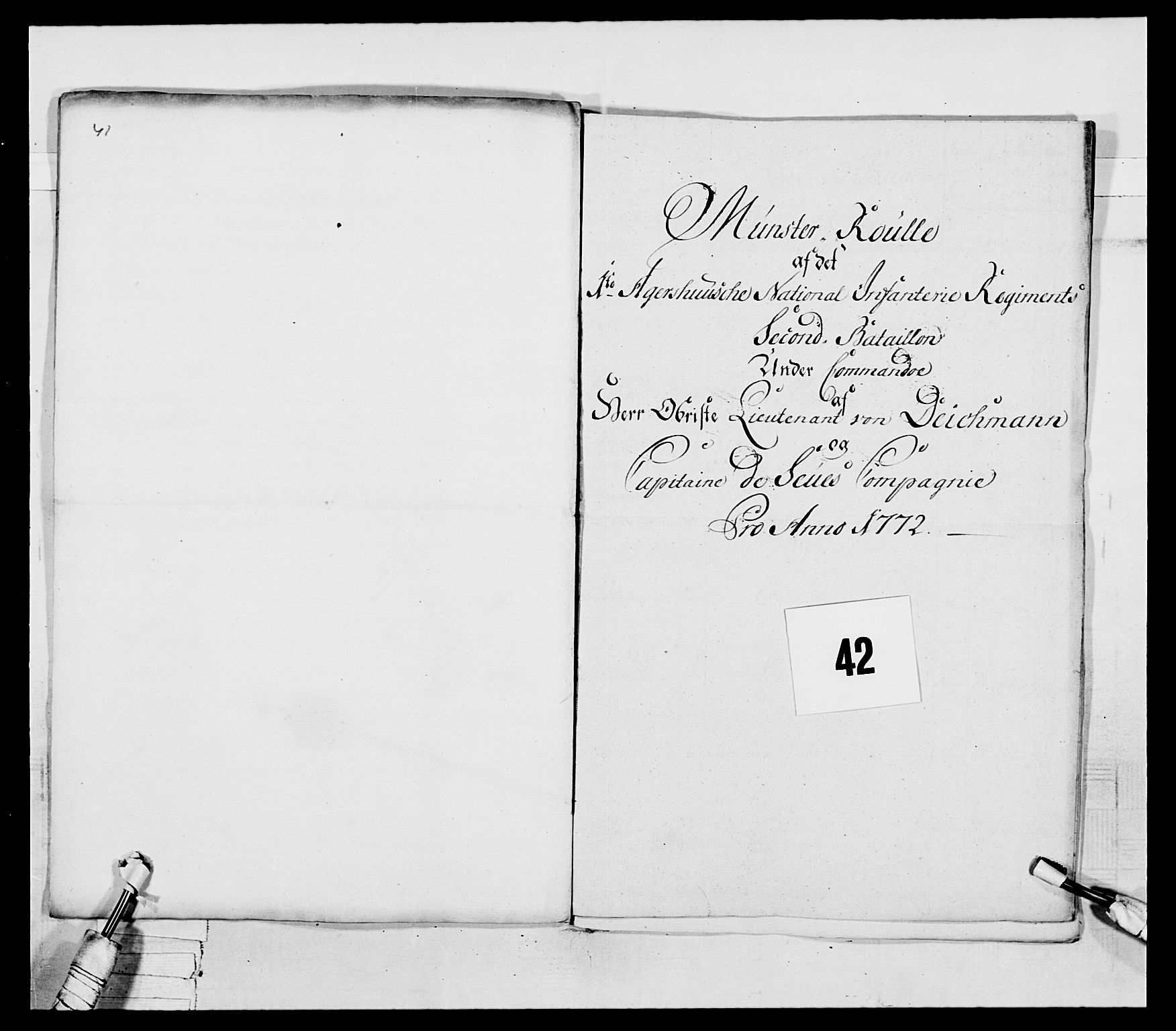 Generalitets- og kommissariatskollegiet, Det kongelige norske kommissariatskollegium, RA/EA-5420/E/Eh/L0037: 1. Akershusiske nasjonale infanteriregiment, 1767-1773, s. 170