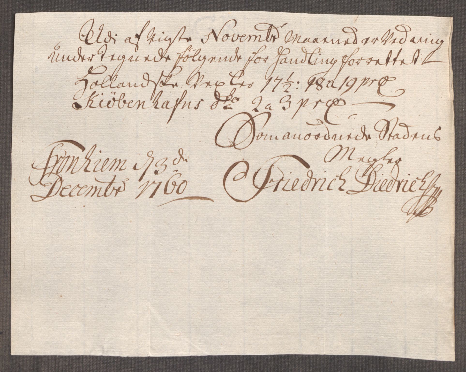 Rentekammeret inntil 1814, Realistisk ordnet avdeling, AV/RA-EA-4070/Oe/L0009: [Ø1]: Nordafjelske priskuranter, 1759-1768, s. 70