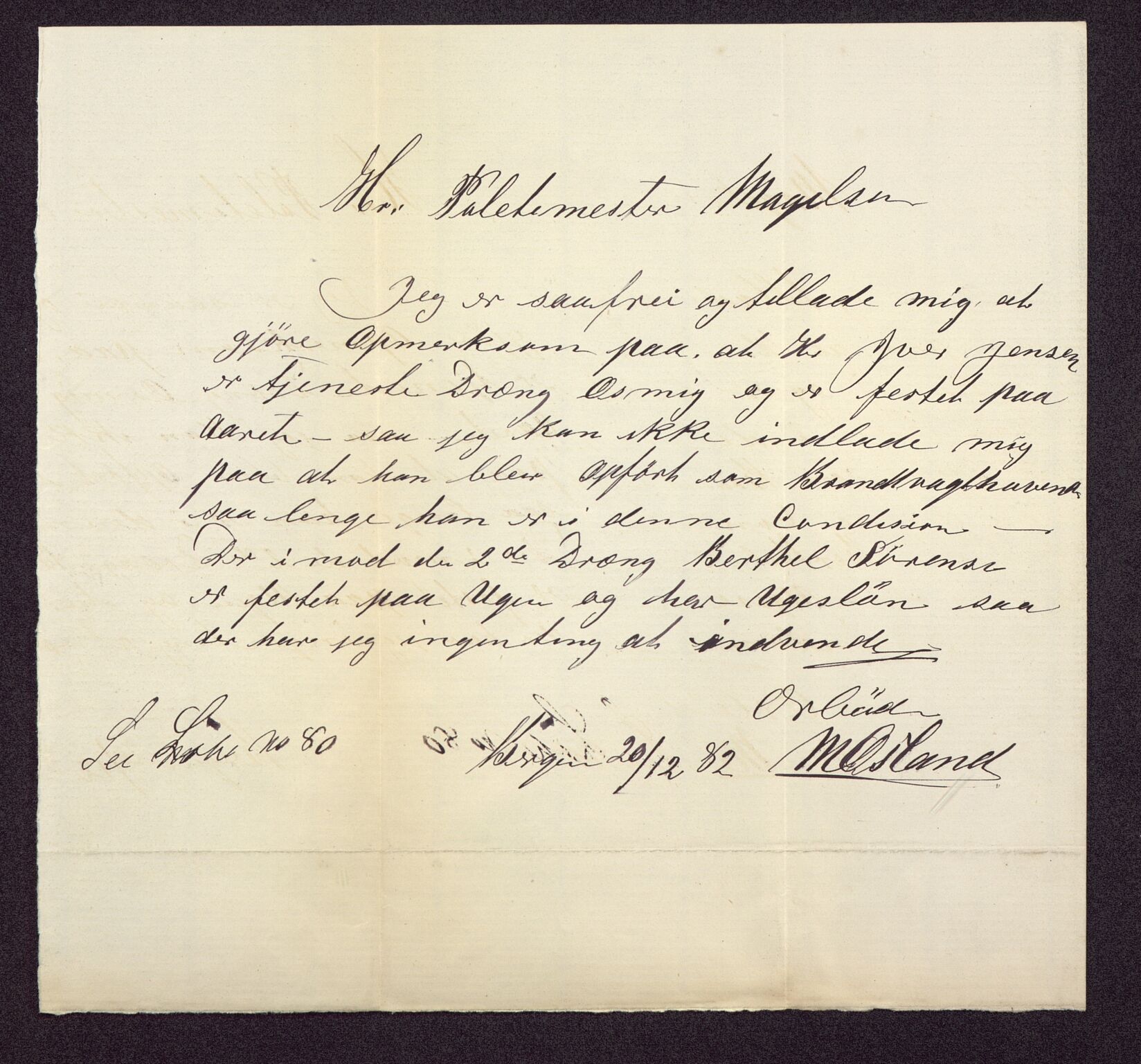 Bergen kommune. Brannvesenet (1863-1971), BBA/A-1181/P/Pc/L0007: Ruller, 1863-1883