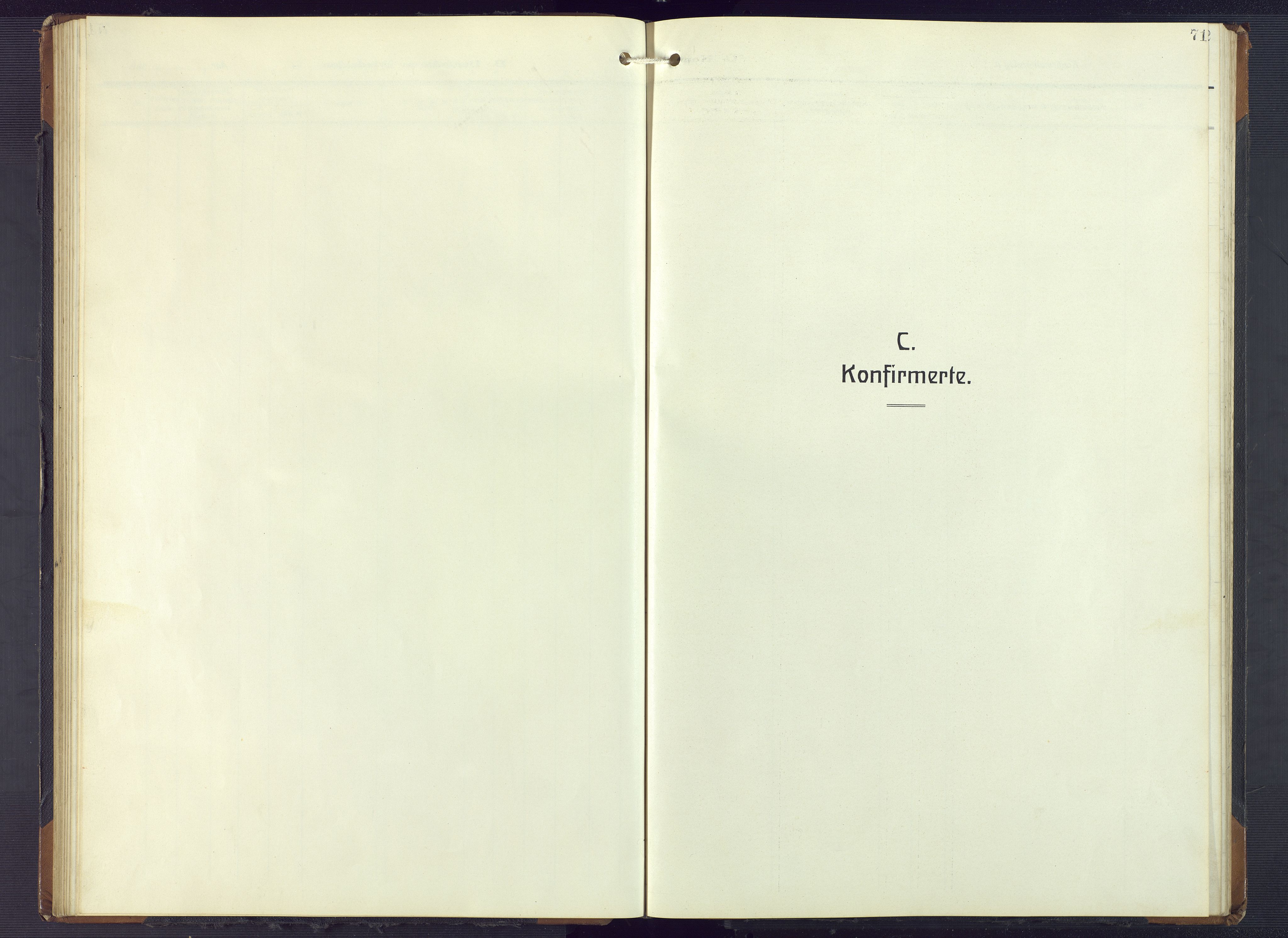 Valle sokneprestkontor, SAK/1111-0044/F/Fb/Fbb/L0003: Klokkerbok nr. B 3, 1921-1948, s. 71