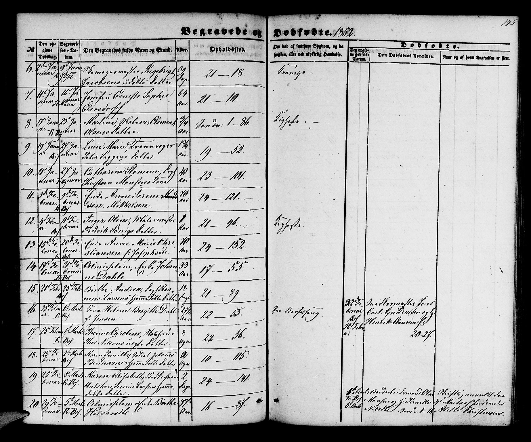 Korskirken sokneprestembete, SAB/A-76101/H/Hab: Klokkerbok nr. E 2, 1851-1871, s. 146