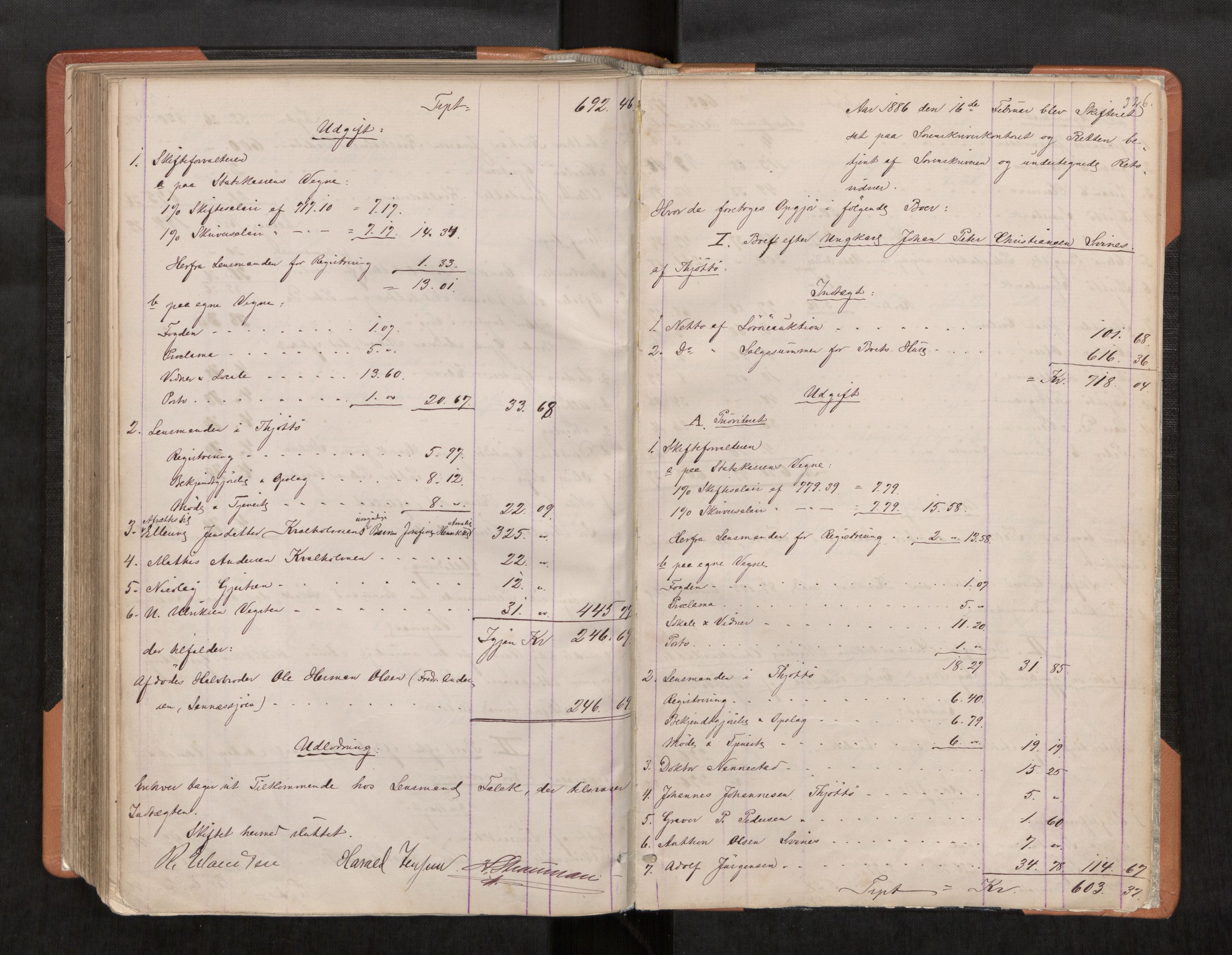 Søndre Helgeland sorenskriveri, AV/SAT-A-4575/1/3/3A/L0003: Skifteutlodningsprot., 1878-1886, s. 326