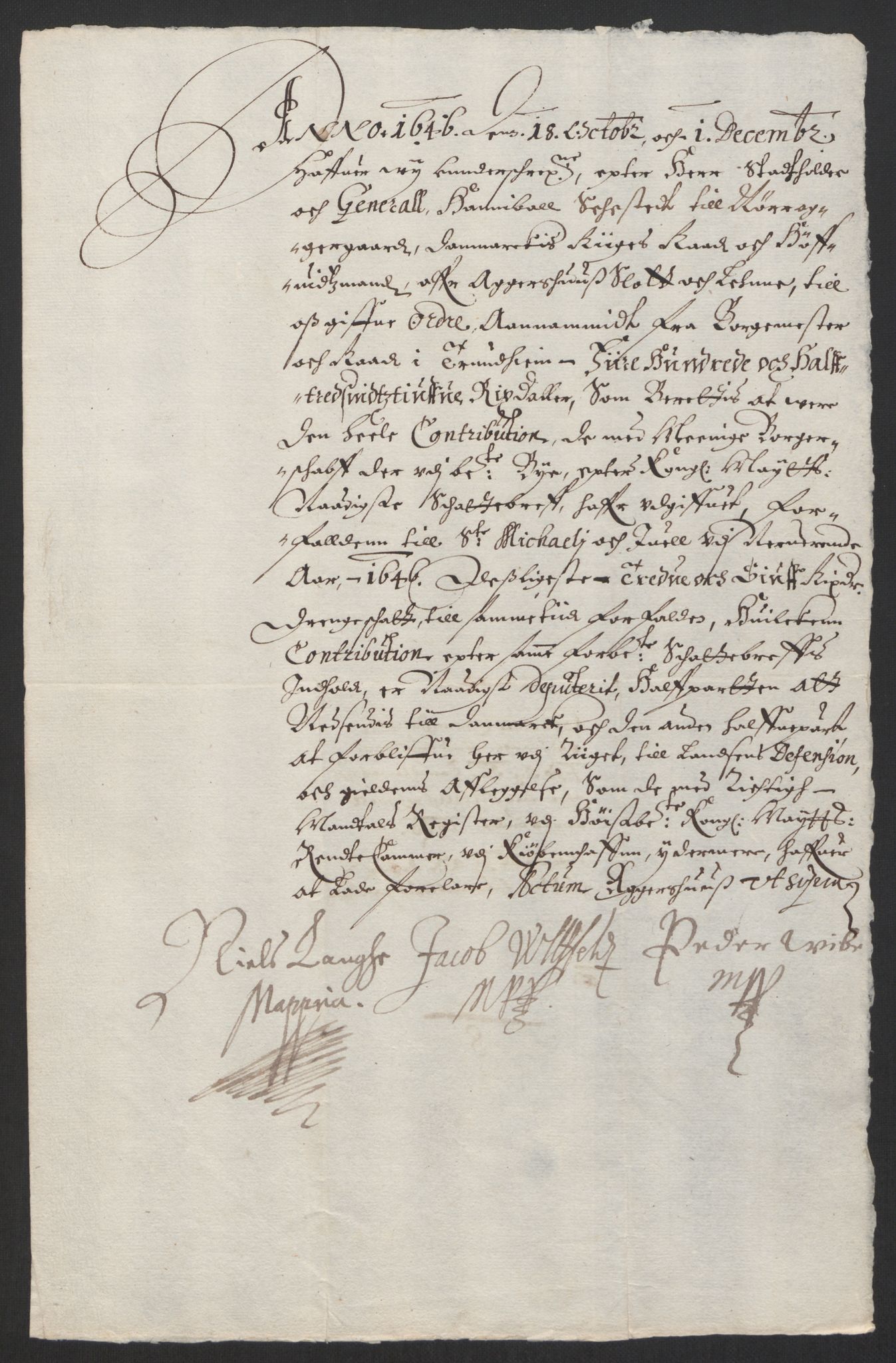 Rentekammeret inntil 1814, Reviderte regnskaper, Byregnskaper, AV/RA-EA-4066/R/Rs/L0504: [S1] Kontribusjonsregnskap, 1631-1684, s. 31