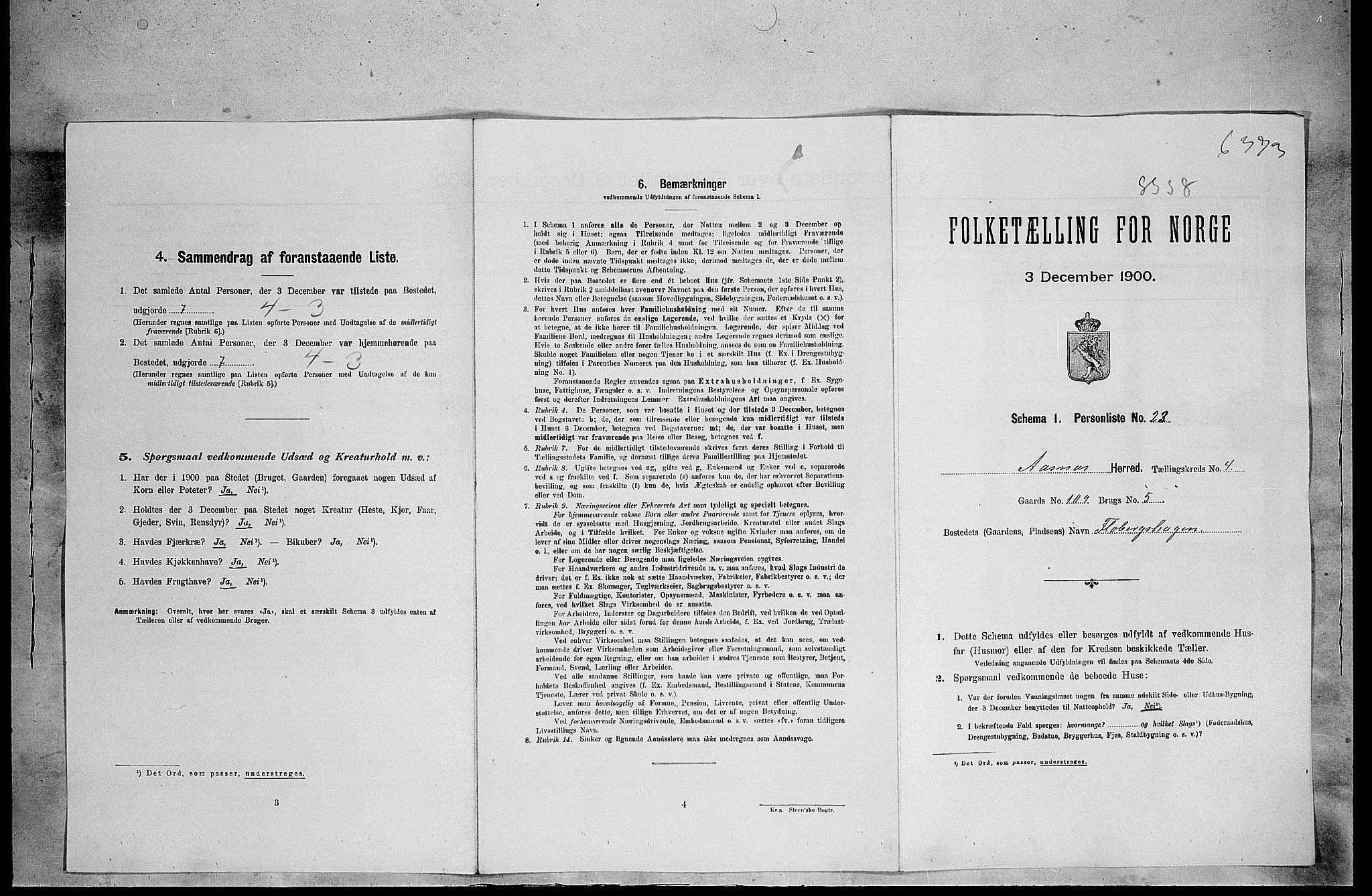 SAH, Folketelling 1900 for 0425 Åsnes herred, 1900, s. 76