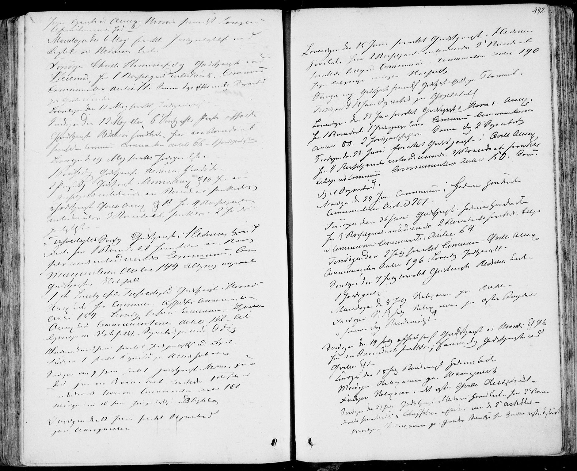 Hedrum kirkebøker, AV/SAKO-A-344/F/Fa/L0005: Ministerialbok nr. I 5, 1835-1848, s. 492