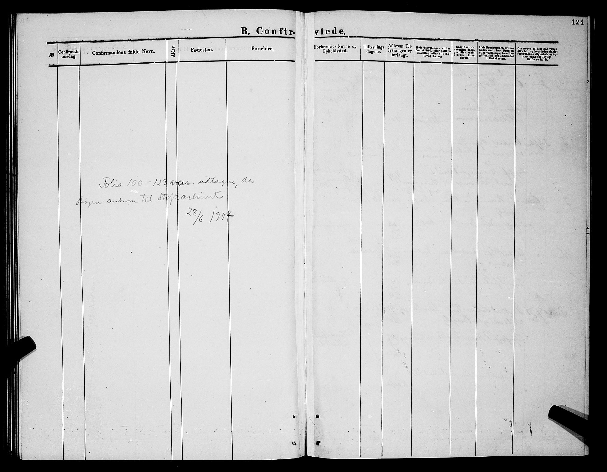 Nesseby sokneprestkontor, SATØ/S-1330/H/Hb/L0004klokker: Klokkerbok nr. 4, 1877-1884, s. 124