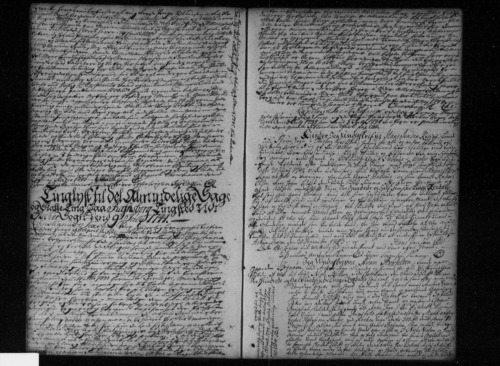 Aker sorenskriveri, SAO/A-10895/G/Gb/Gba/L0002: Pantebok nr. I 2, 1741-1750, s. 96