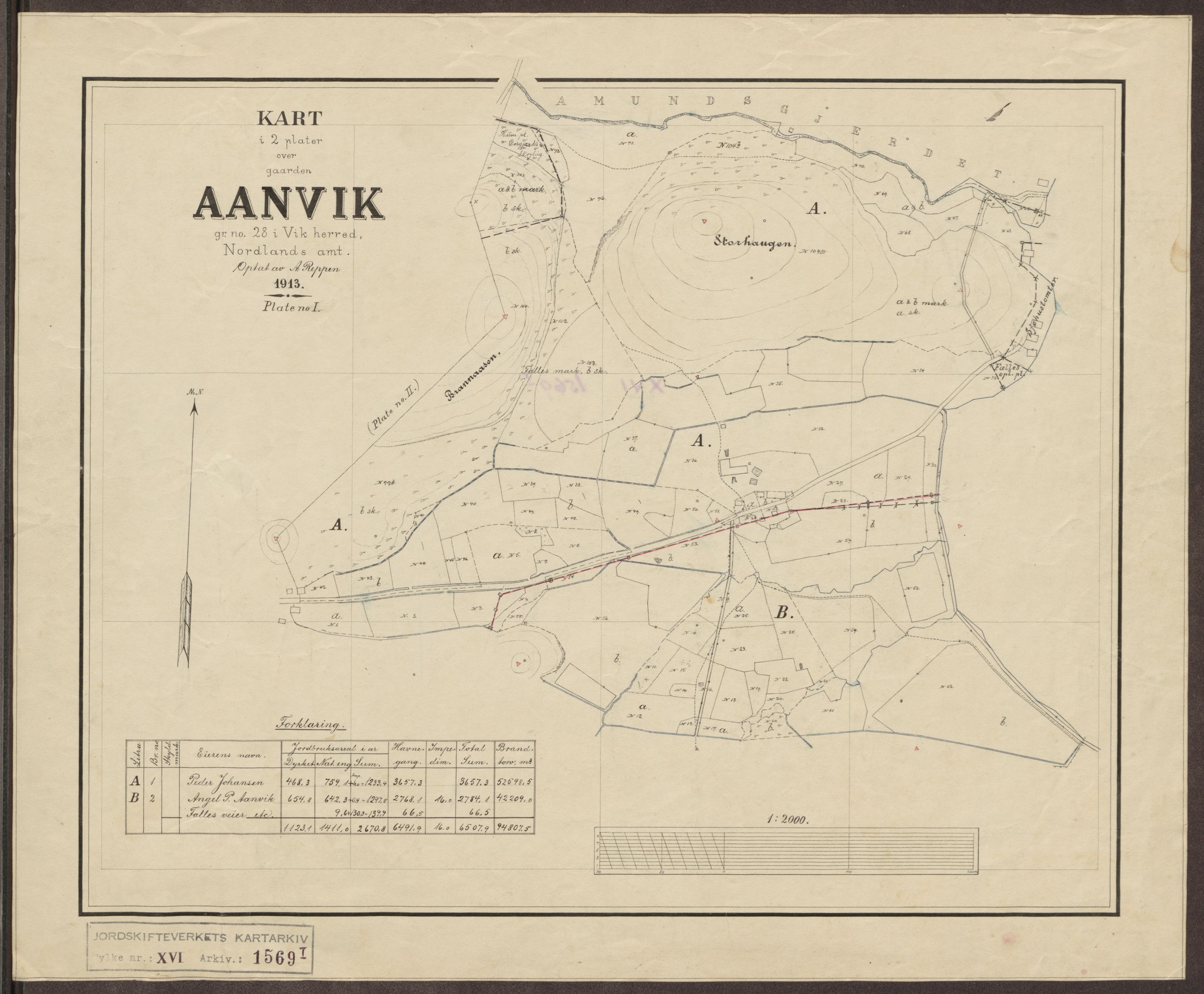 Jordskifteverkets kartarkiv, AV/RA-S-3929/T, 1859-1988, s. 1812