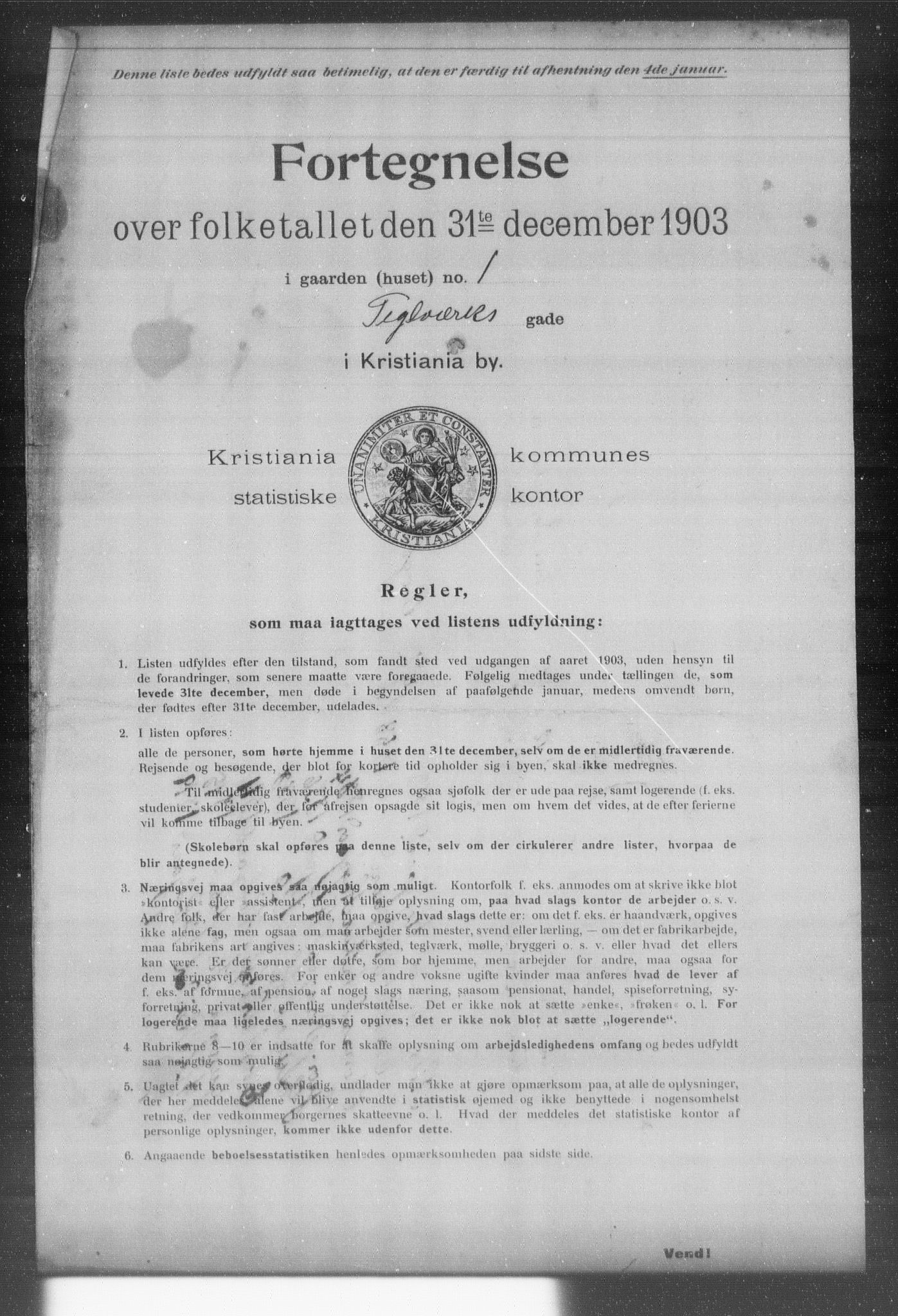 OBA, Kommunal folketelling 31.12.1903 for Kristiania kjøpstad, 1903, s. 20843