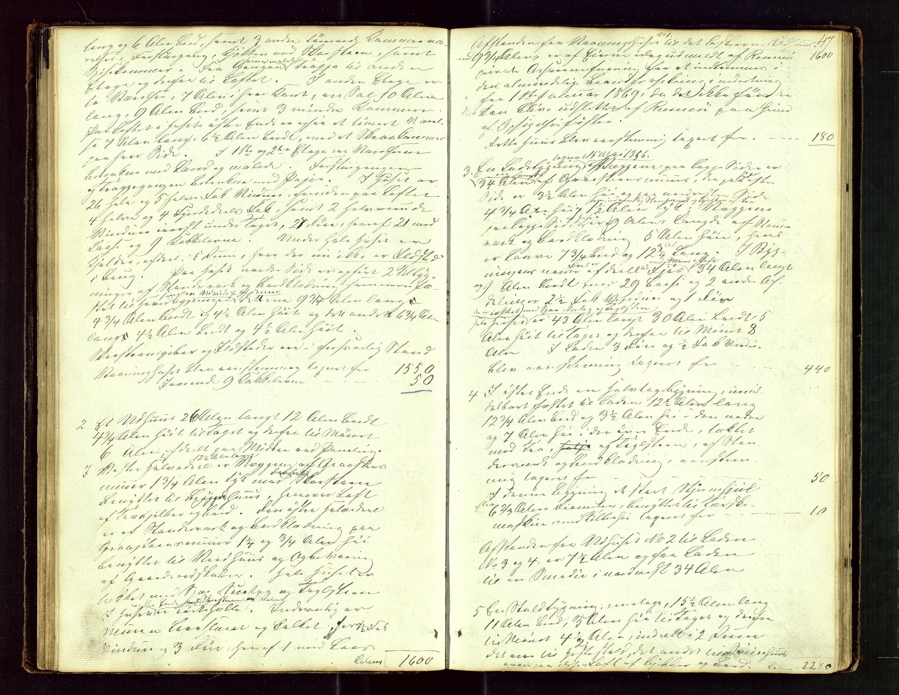 Rennesøy lensmannskontor, SAST/A-100165/Goa/L0001: "Brandtaxations-Protocol for Rennesøe Thinglag", 1846-1923, s. 46b-47a