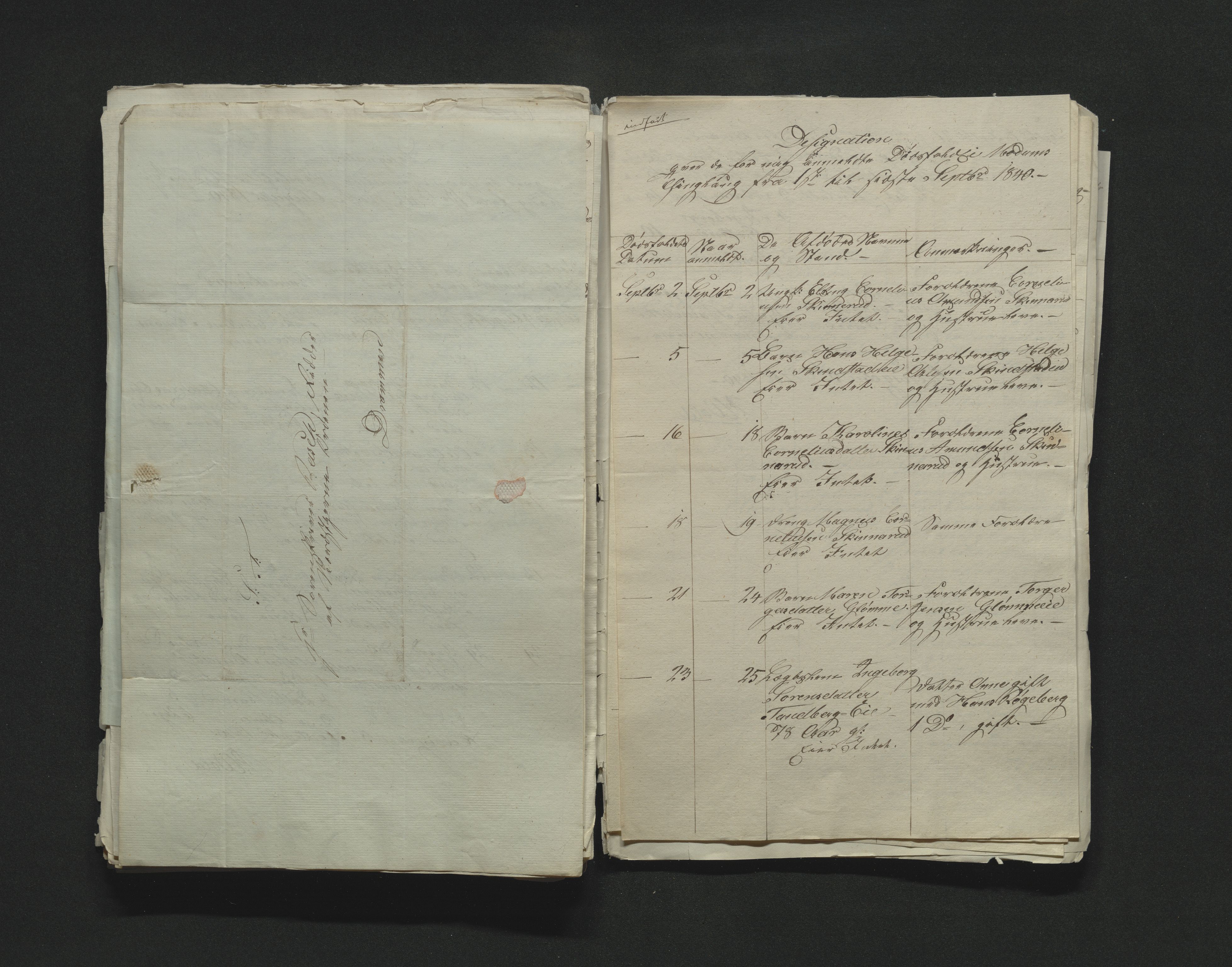 Eiker, Modum og Sigdal sorenskriveri, AV/SAKO-A-123/H/Ha/Hab/L0005: Dødsfallsmeldinger, 1837-1840