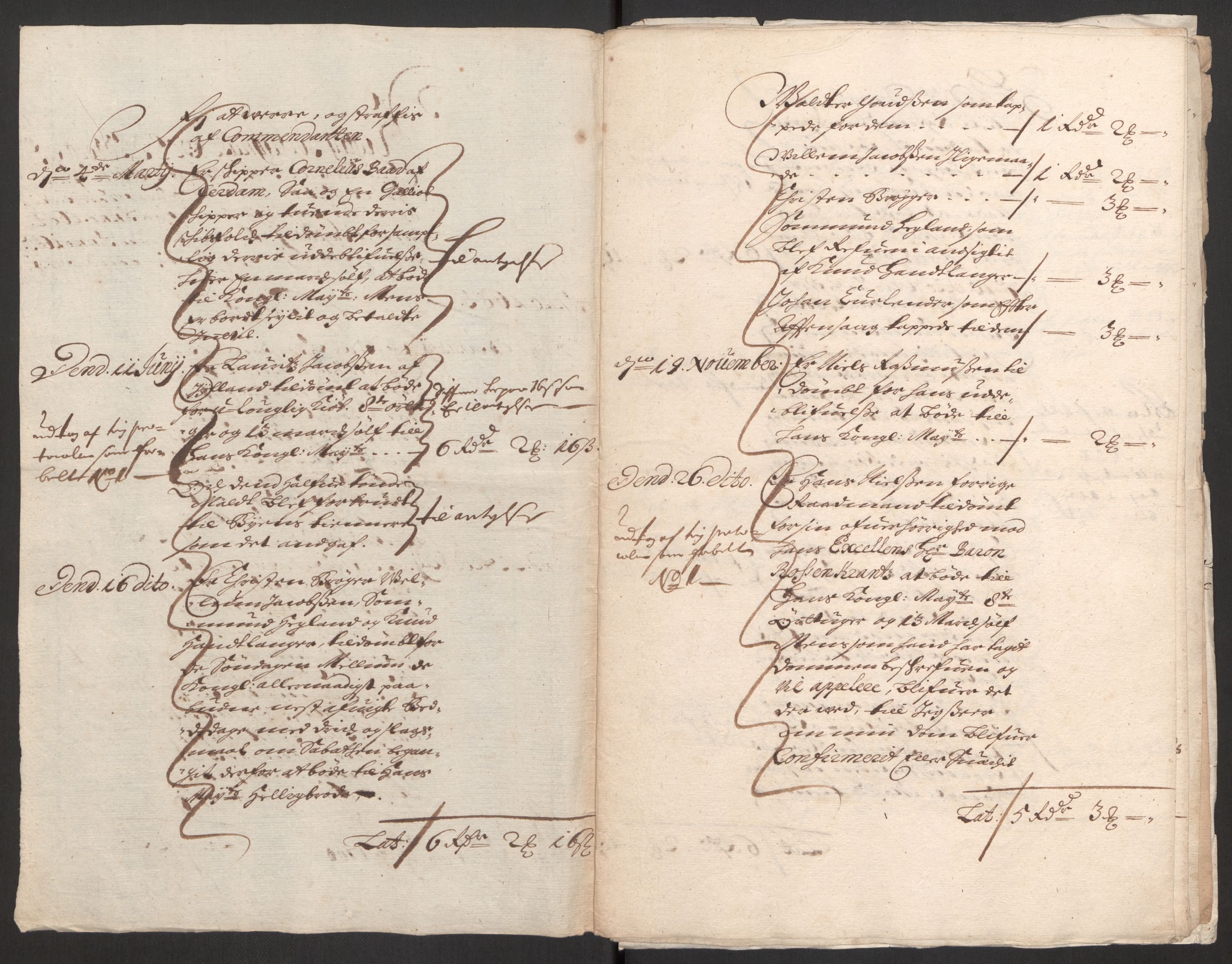 Rentekammeret inntil 1814, Reviderte regnskaper, Byregnskaper, AV/RA-EA-4066/R/Rm/L0285: [M18] Sikt og sakefall, 1681-1718, s. 36
