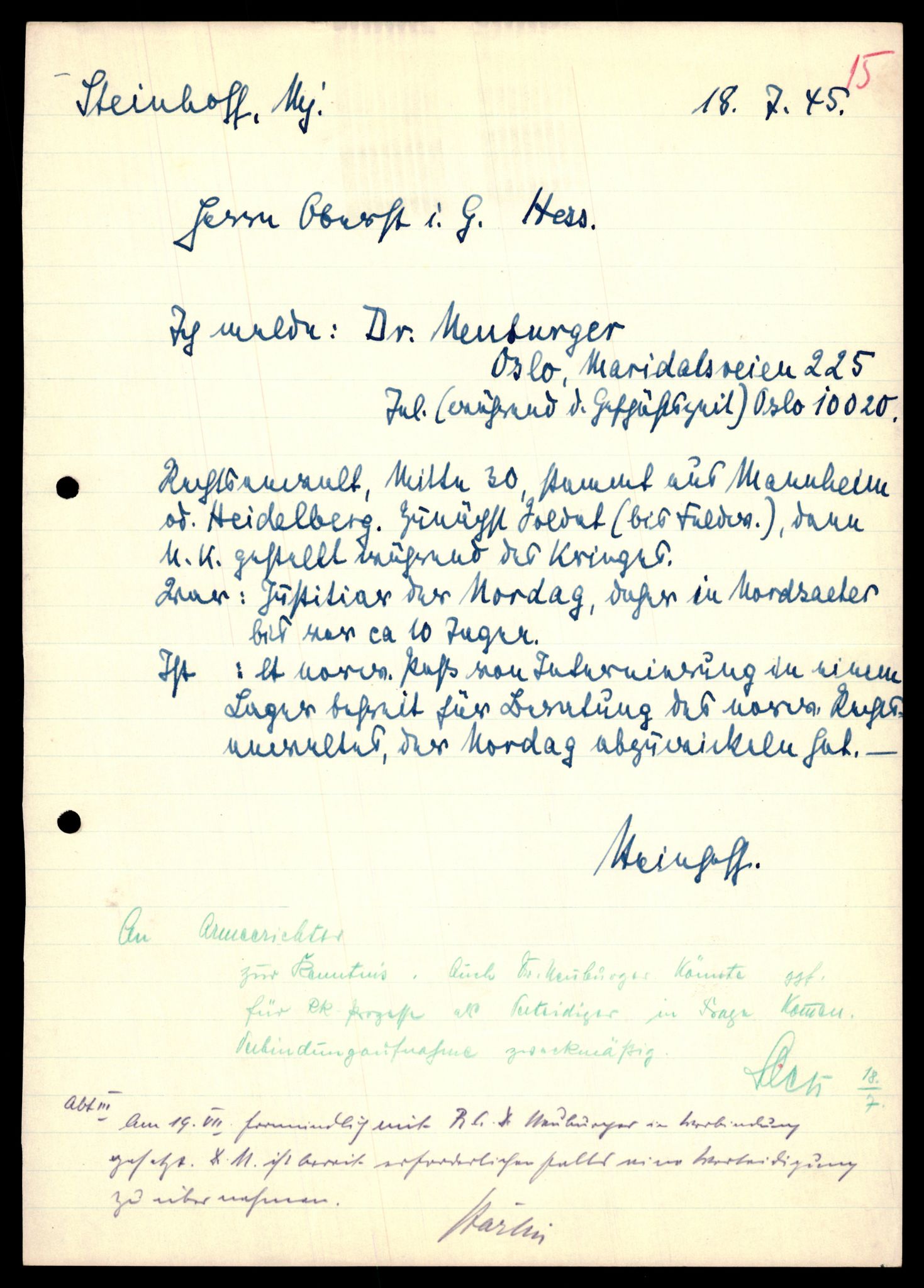 Forsvarets Overkommando. 2 kontor. Arkiv 11.4. Spredte tyske arkivsaker, AV/RA-RAFA-7031/D/Dar/Darc/L0009: FO.II, 1945-1948, s. 34