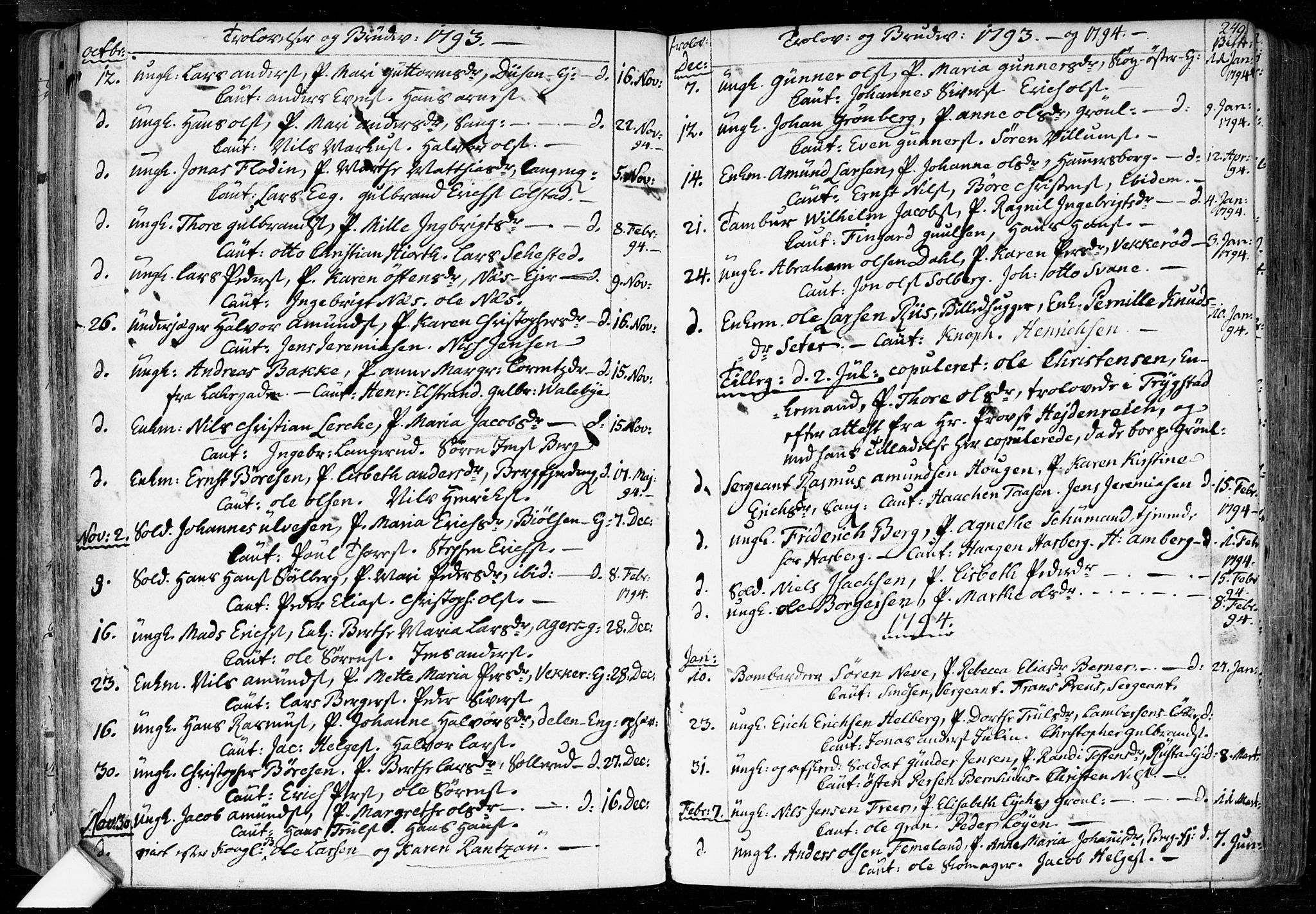 Aker prestekontor kirkebøker, AV/SAO-A-10861/F/L0010: Ministerialbok nr. 10, 1786-1809, s. 249