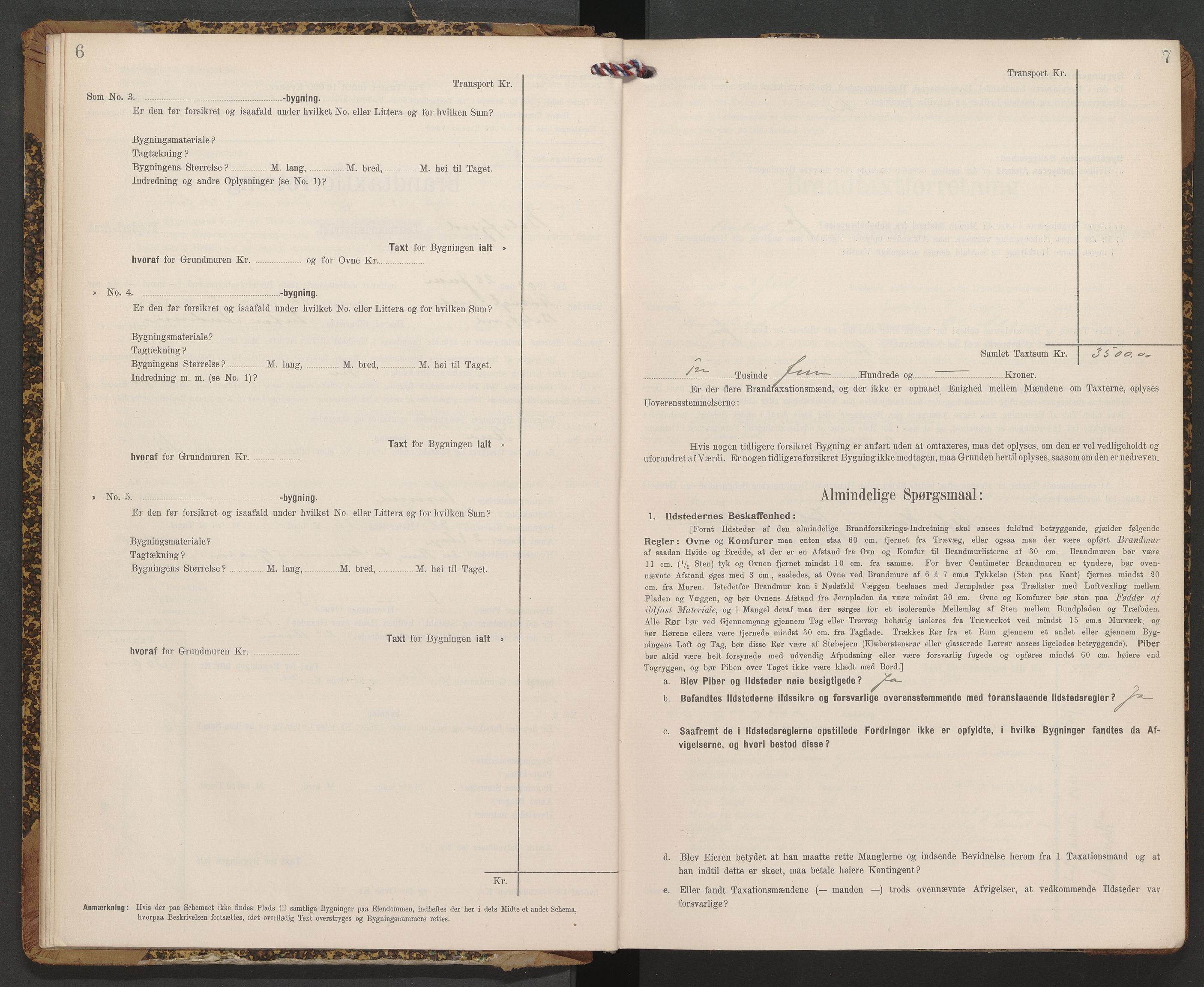 Lensmannen i Balsfjord, AV/SATØ-S-0085/Hf/Hfb/L0175: Branntakstprotokoller 1873-1962. Med register, 1909-1912