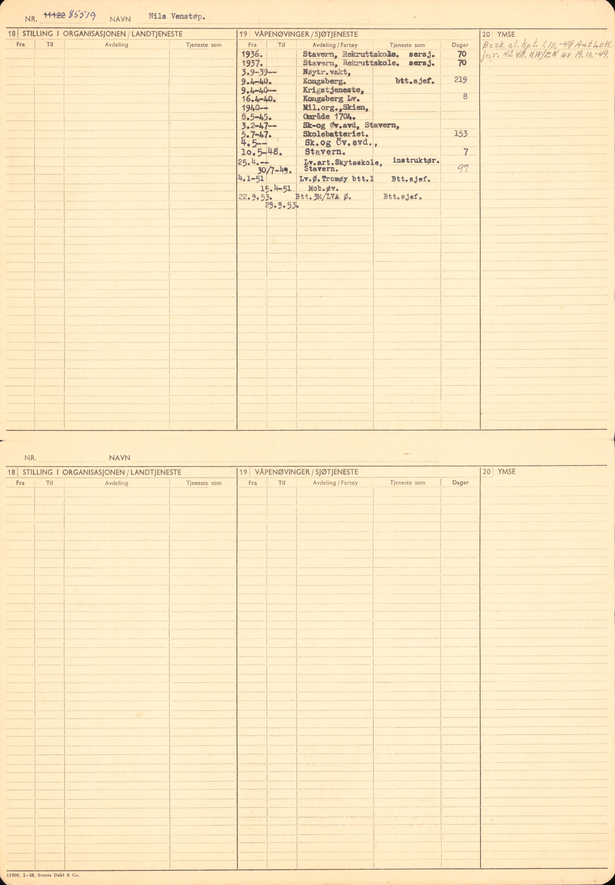 Forsvaret, Forsvarets overkommando/Luftforsvarsstaben, RA/RAFA-4079/P/Pa/L0038: Personellpapirer, 1914, s. 400