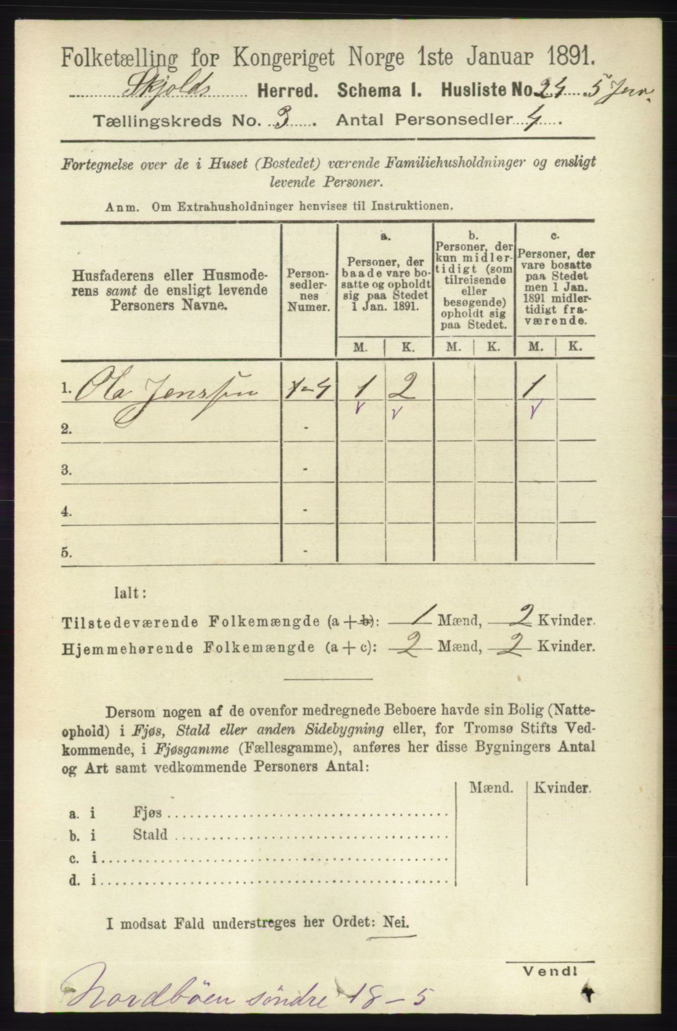 RA, Folketelling 1891 for 1154 Skjold herred, 1891, s. 382