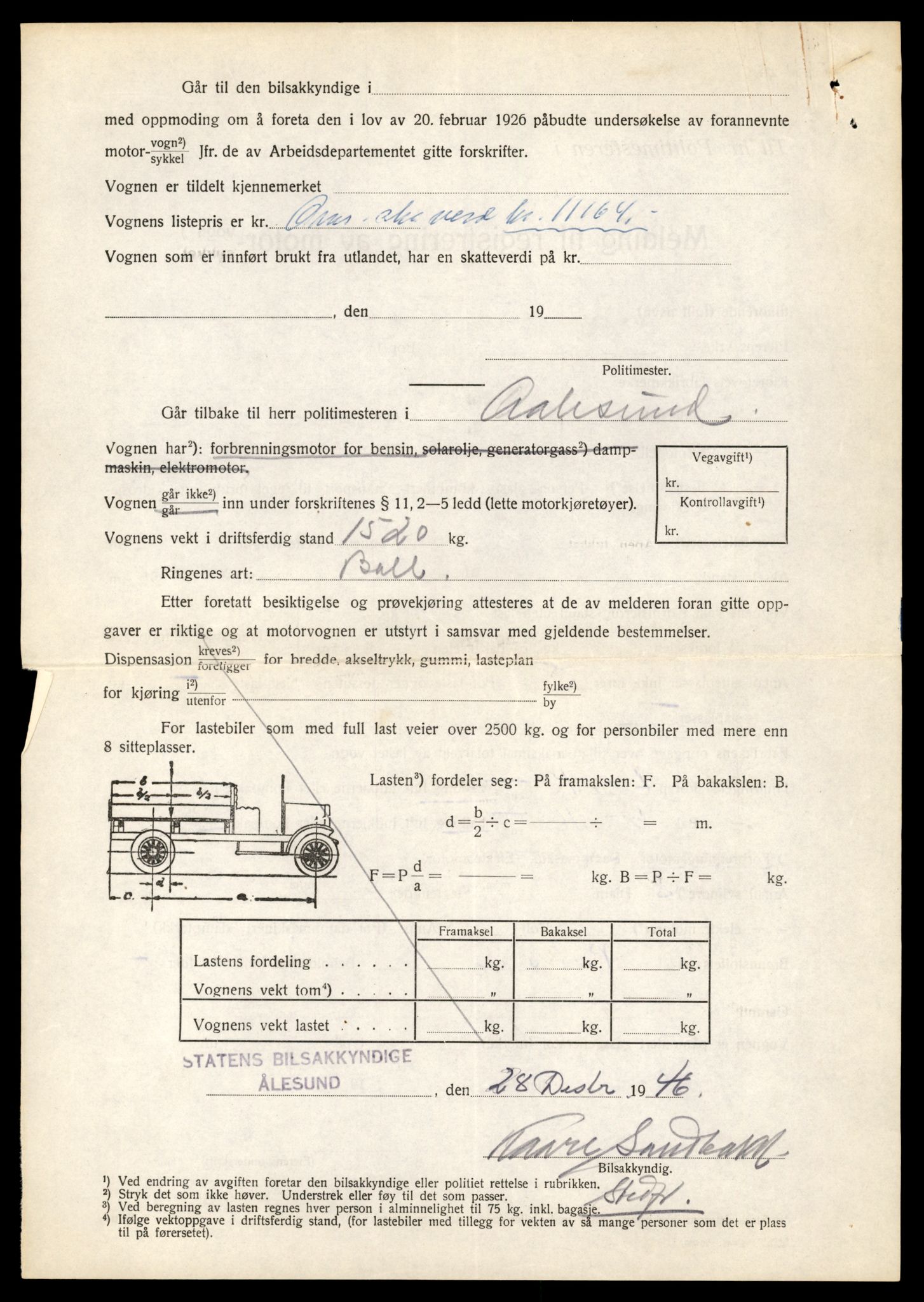 Møre og Romsdal vegkontor - Ålesund trafikkstasjon, AV/SAT-A-4099/F/Fe/L0044: Registreringskort for kjøretøy T 14205 - T 14319, 1927-1998, s. 278