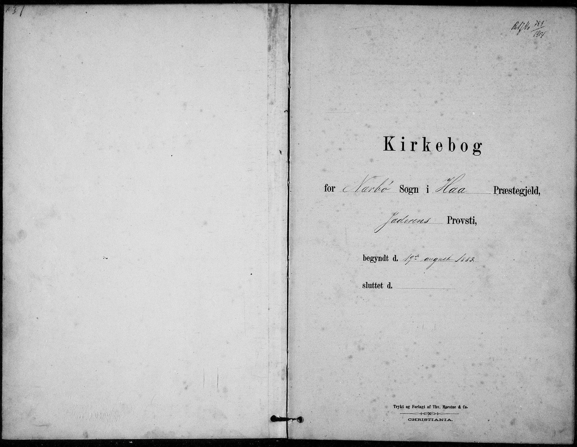 Hå sokneprestkontor, AV/SAST-A-101801/001/30BB/L0003: Klokkerbok nr. B 3, 1883-1894