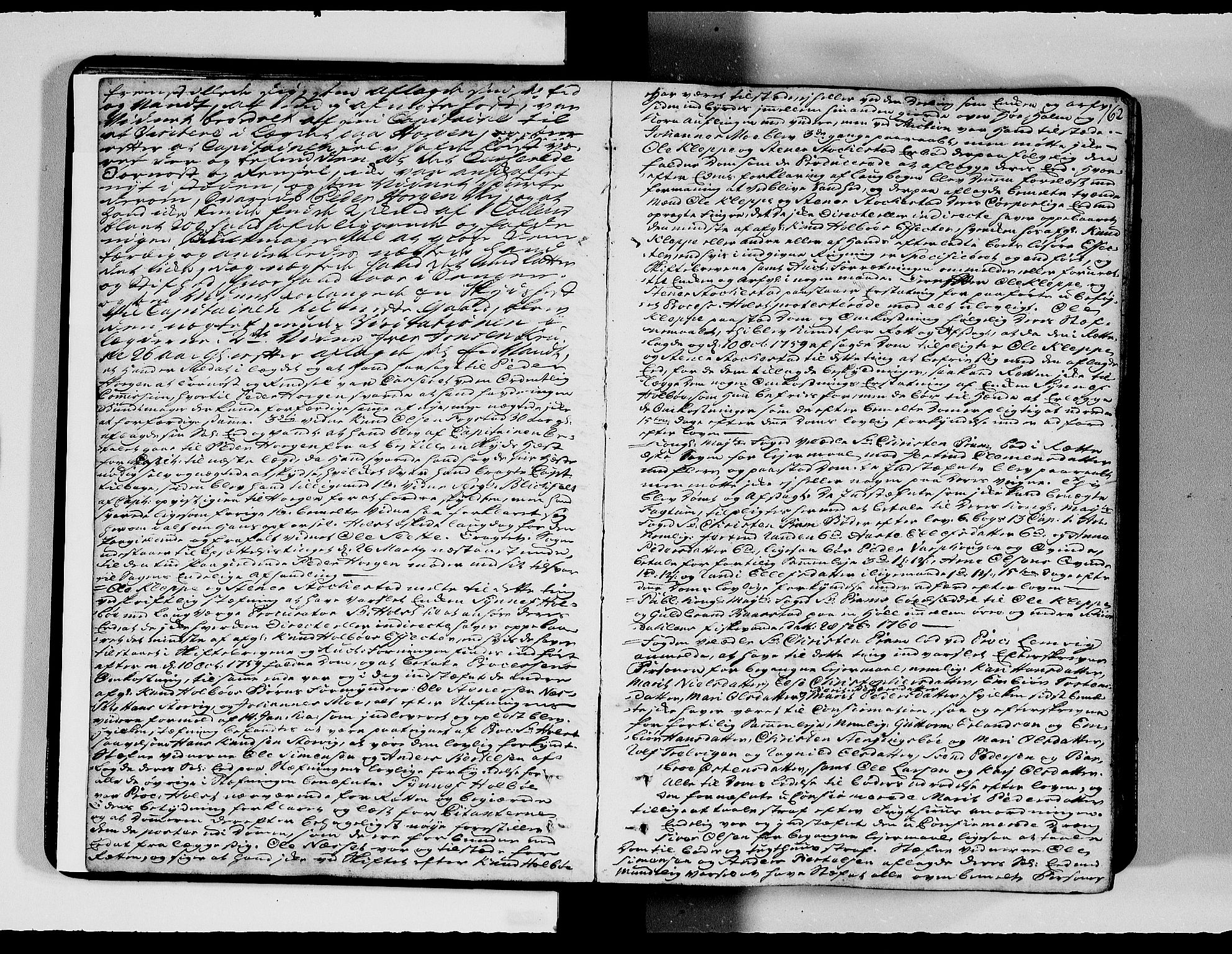Nord-Gudbrandsdal tingrett, AV/SAH-TING-002/G/Gb/L0008b: Tingbok, 1760-1764, s. 161b-162a