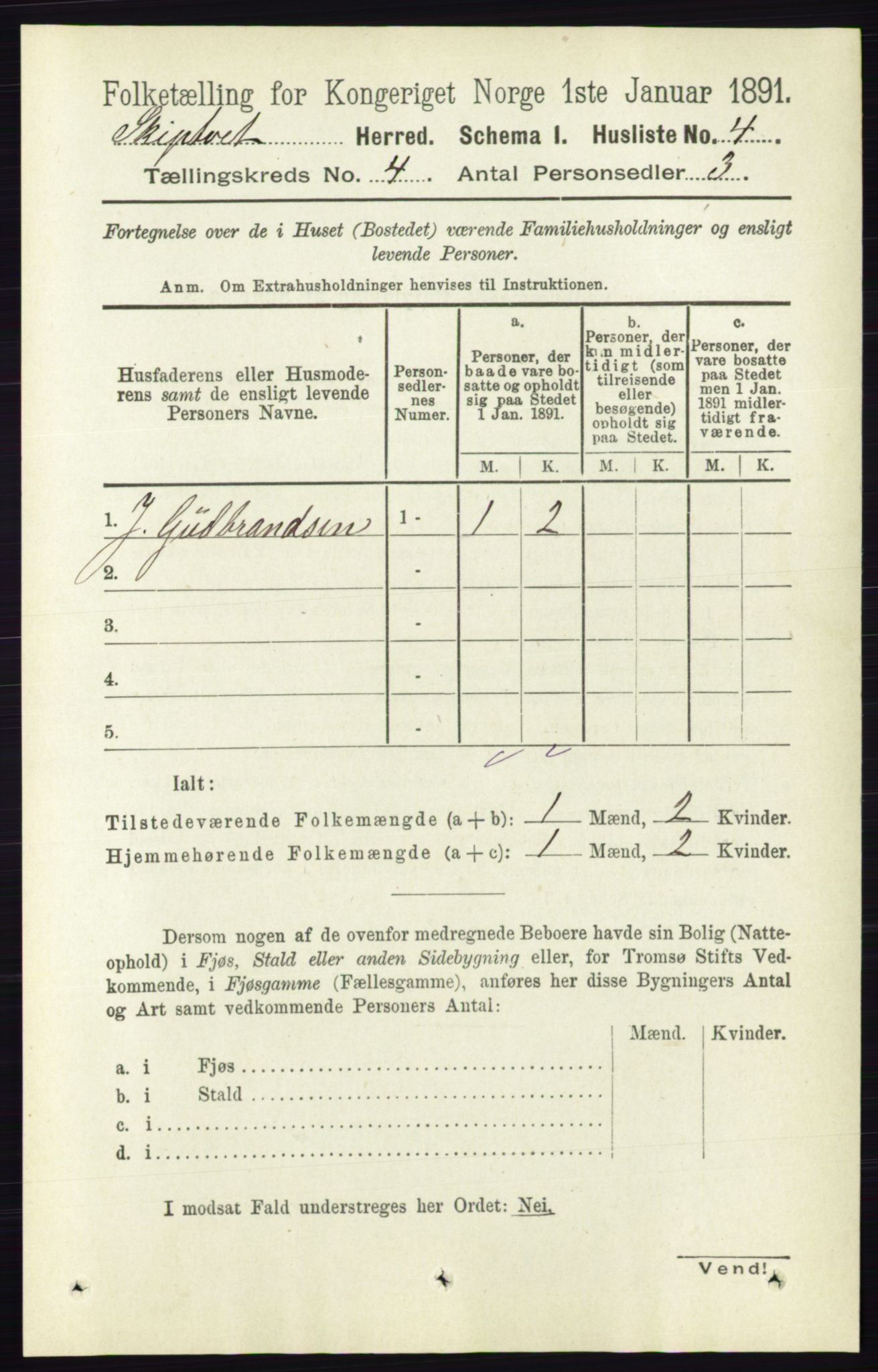 RA, Folketelling 1891 for 0127 Skiptvet herred, 1891, s. 1848