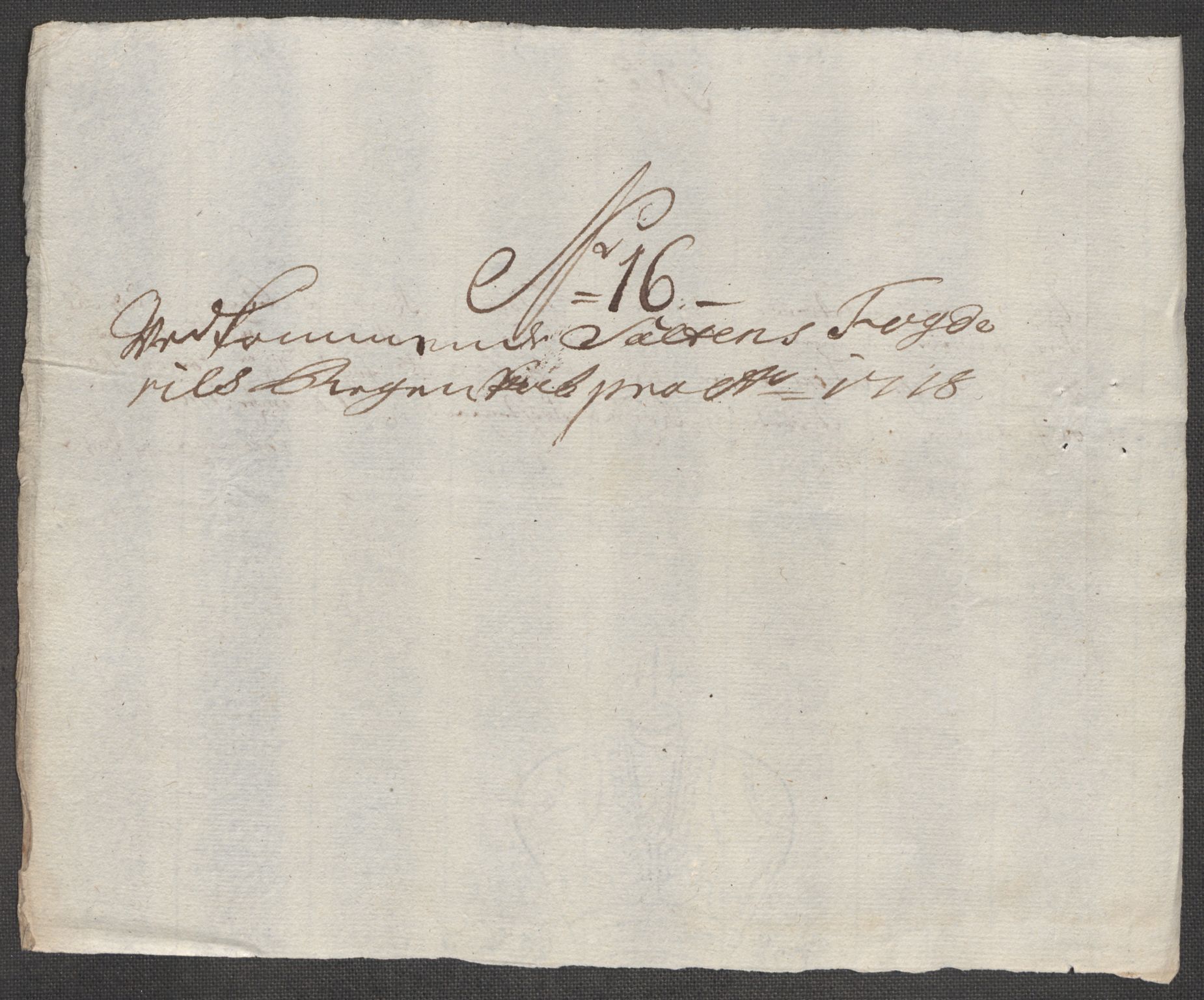 Rentekammeret inntil 1814, Reviderte regnskaper, Fogderegnskap, AV/RA-EA-4092/R66/L4588: Fogderegnskap Salten, 1718, s. 166