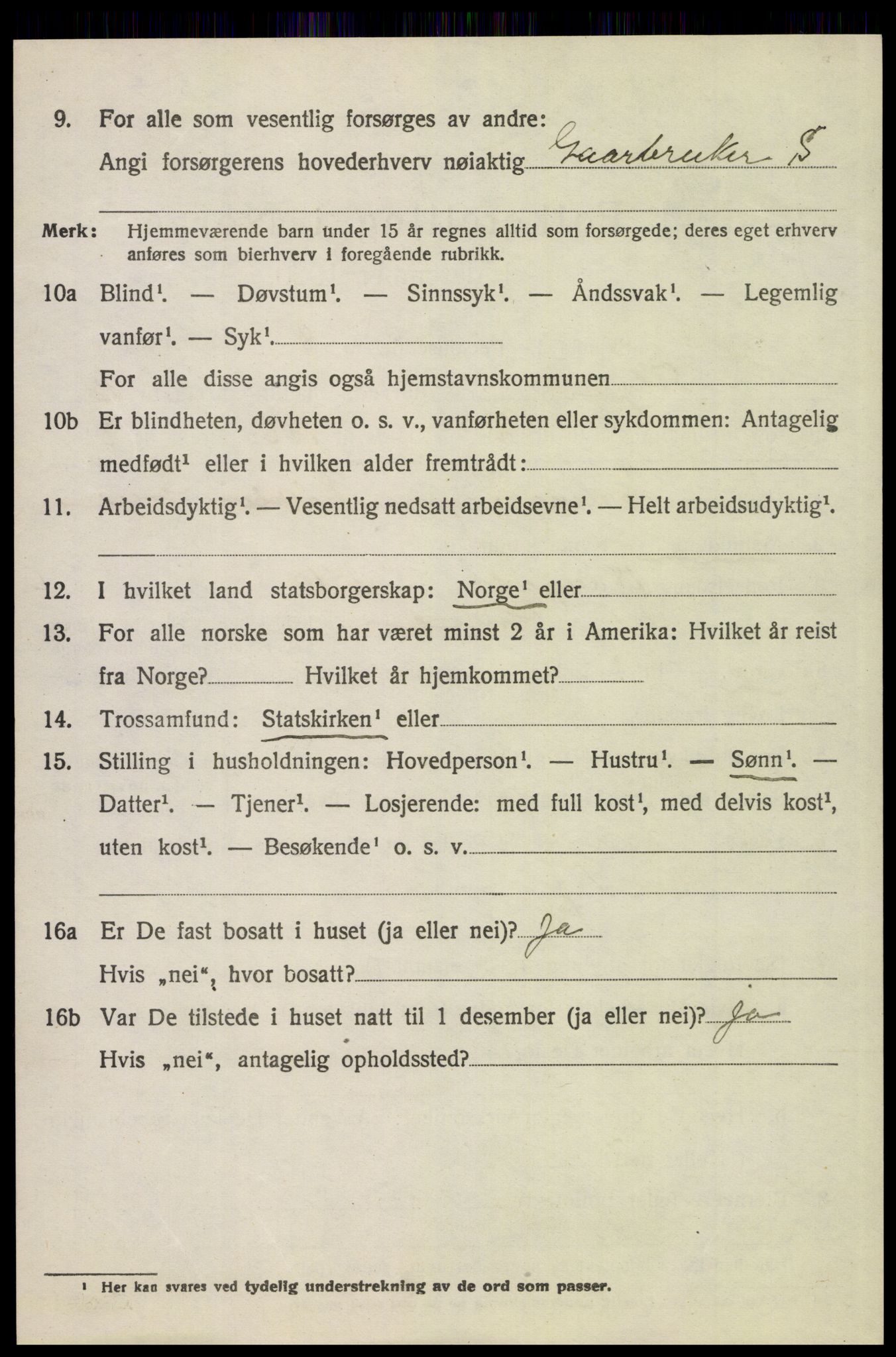 SAH, Folketelling 1920 for 0436 Tolga herred, 1920, s. 7400