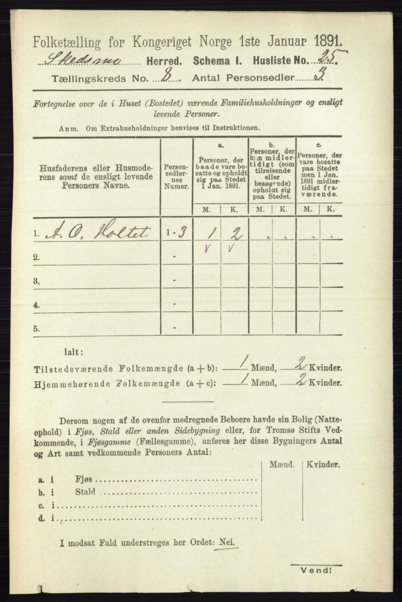 RA, Folketelling 1891 for 0231 Skedsmo herred, 1891, s. 3835
