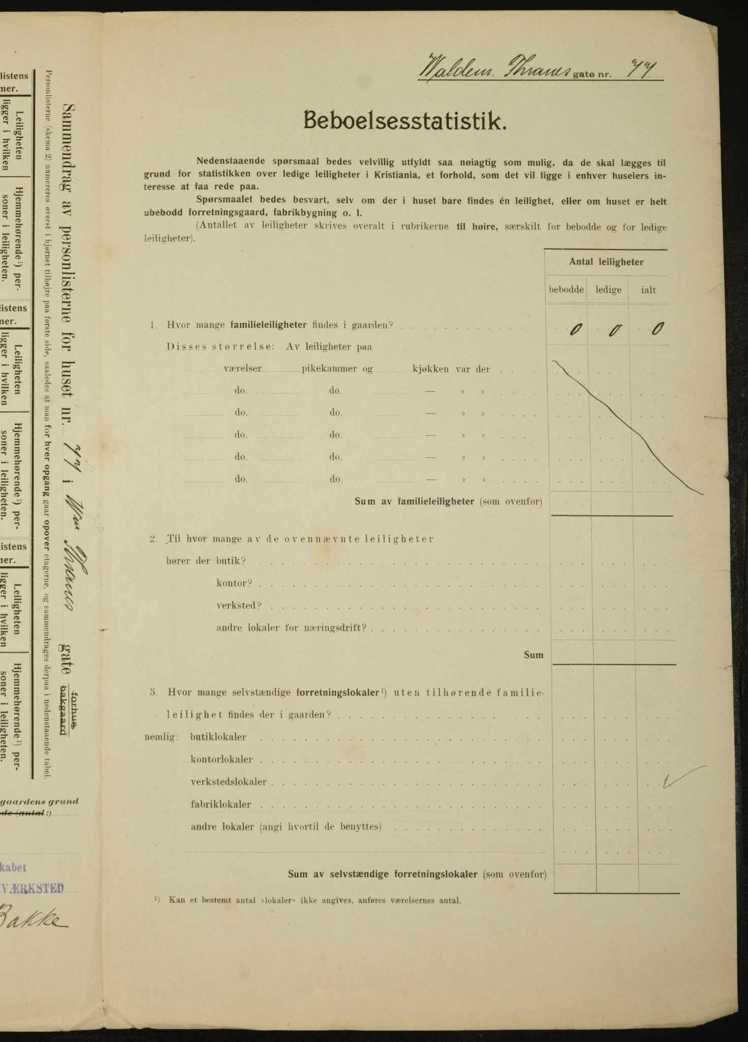 OBA, Kommunal folketelling 1.2.1910 for Kristiania, 1910, s. 120730