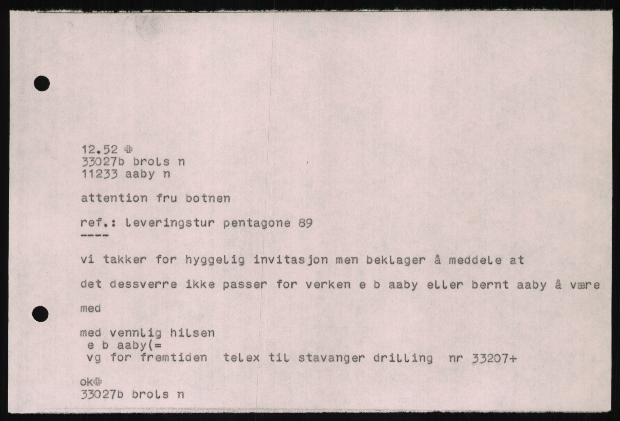 Pa 1503 - Stavanger Drilling AS, AV/SAST-A-101906/D/L0007: Korrespondanse og saksdokumenter, 1974-1981, s. 1413