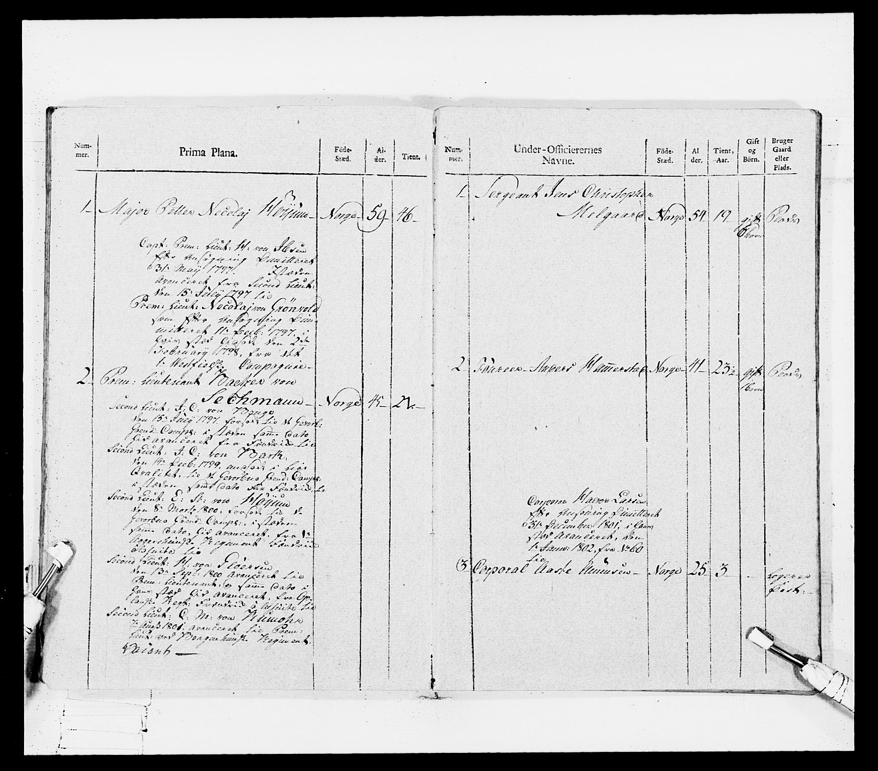 Generalitets- og kommissariatskollegiet, Det kongelige norske kommissariatskollegium, RA/EA-5420/E/Eh/L0114: Telemarkske nasjonale infanteriregiment, 1789-1802, s. 369