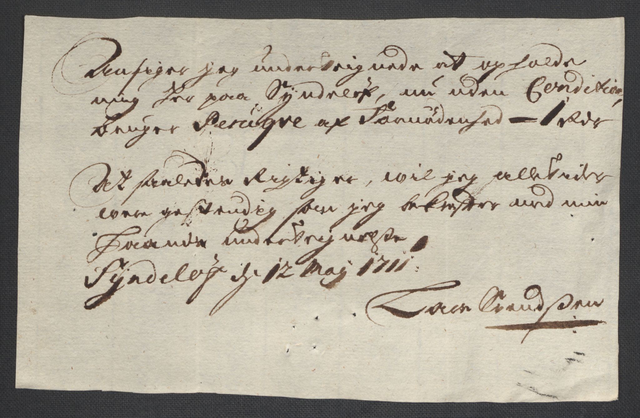 Rentekammeret inntil 1814, Reviderte regnskaper, Fogderegnskap, AV/RA-EA-4092/R39/L2319: Fogderegnskap Nedenes, 1710-1711, s. 903