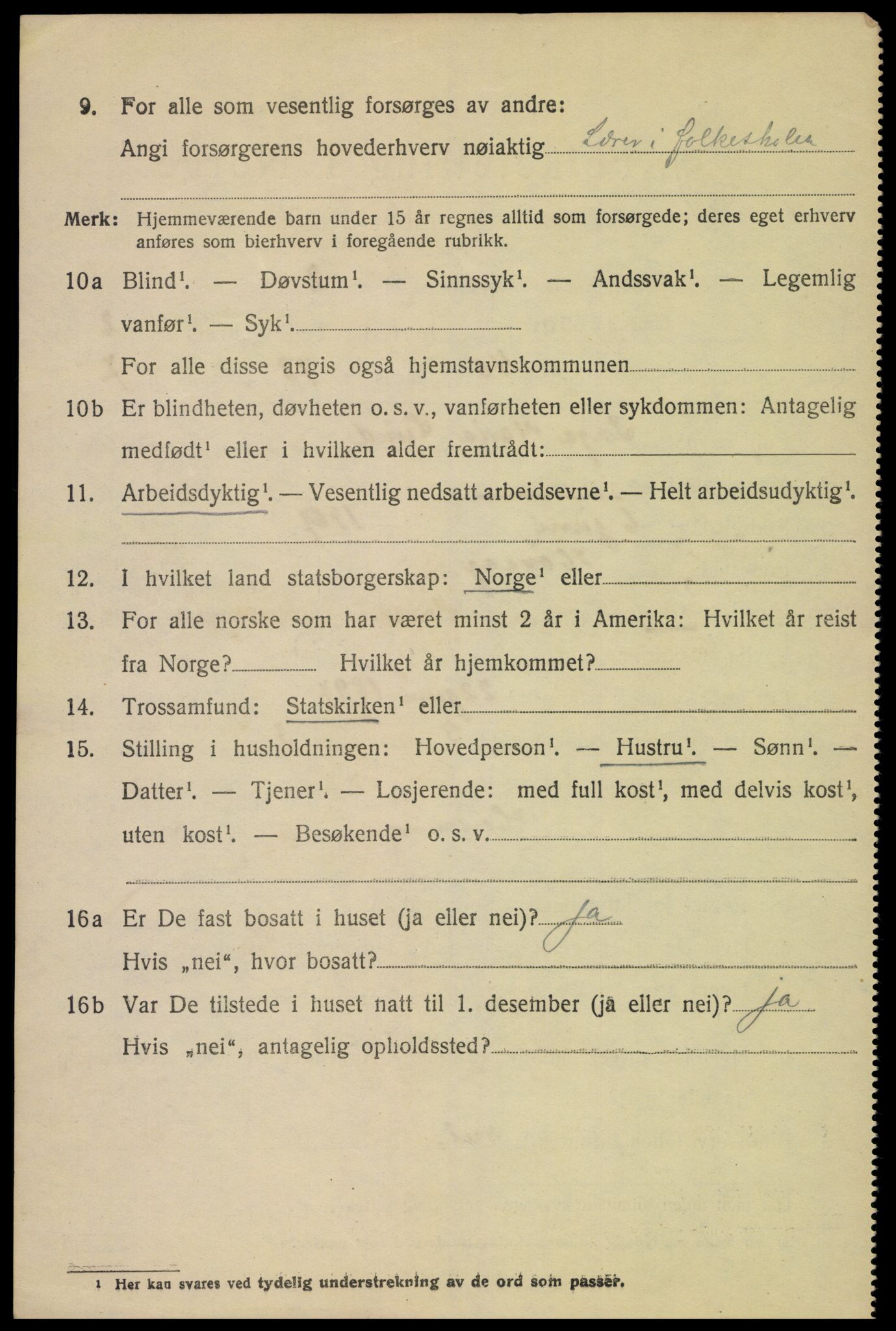 SAK, Folketelling 1920 for 1011 Randesund herred, 1920, s. 1429