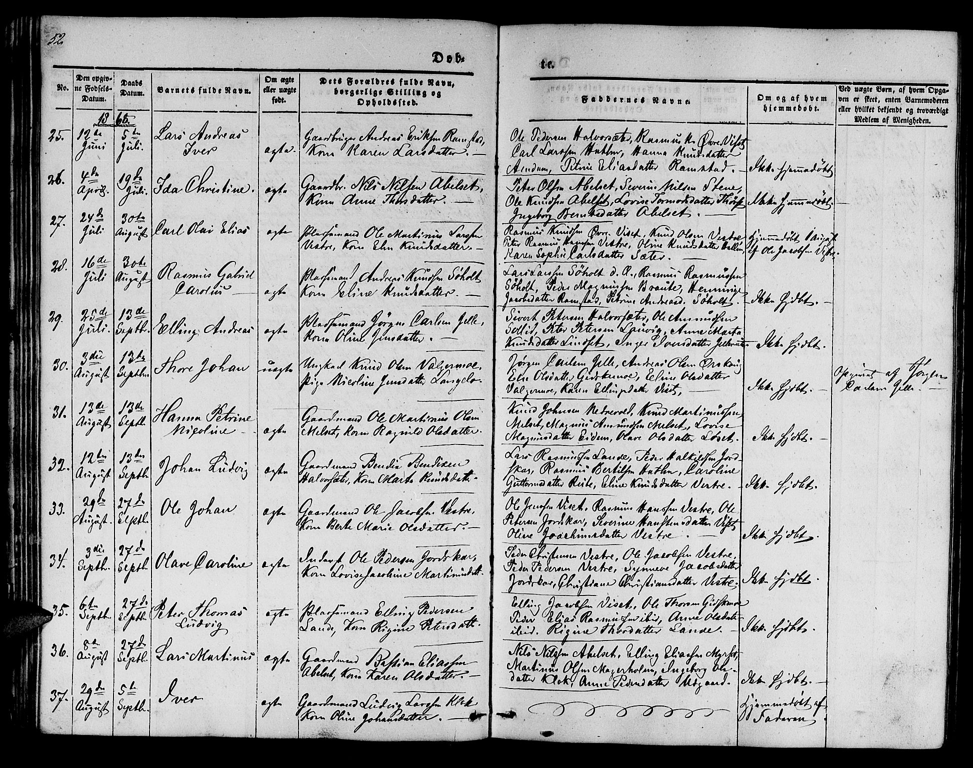 Ministerialprotokoller, klokkerbøker og fødselsregistre - Møre og Romsdal, AV/SAT-A-1454/522/L0324: Klokkerbok nr. 522C03, 1854-1871, s. 52