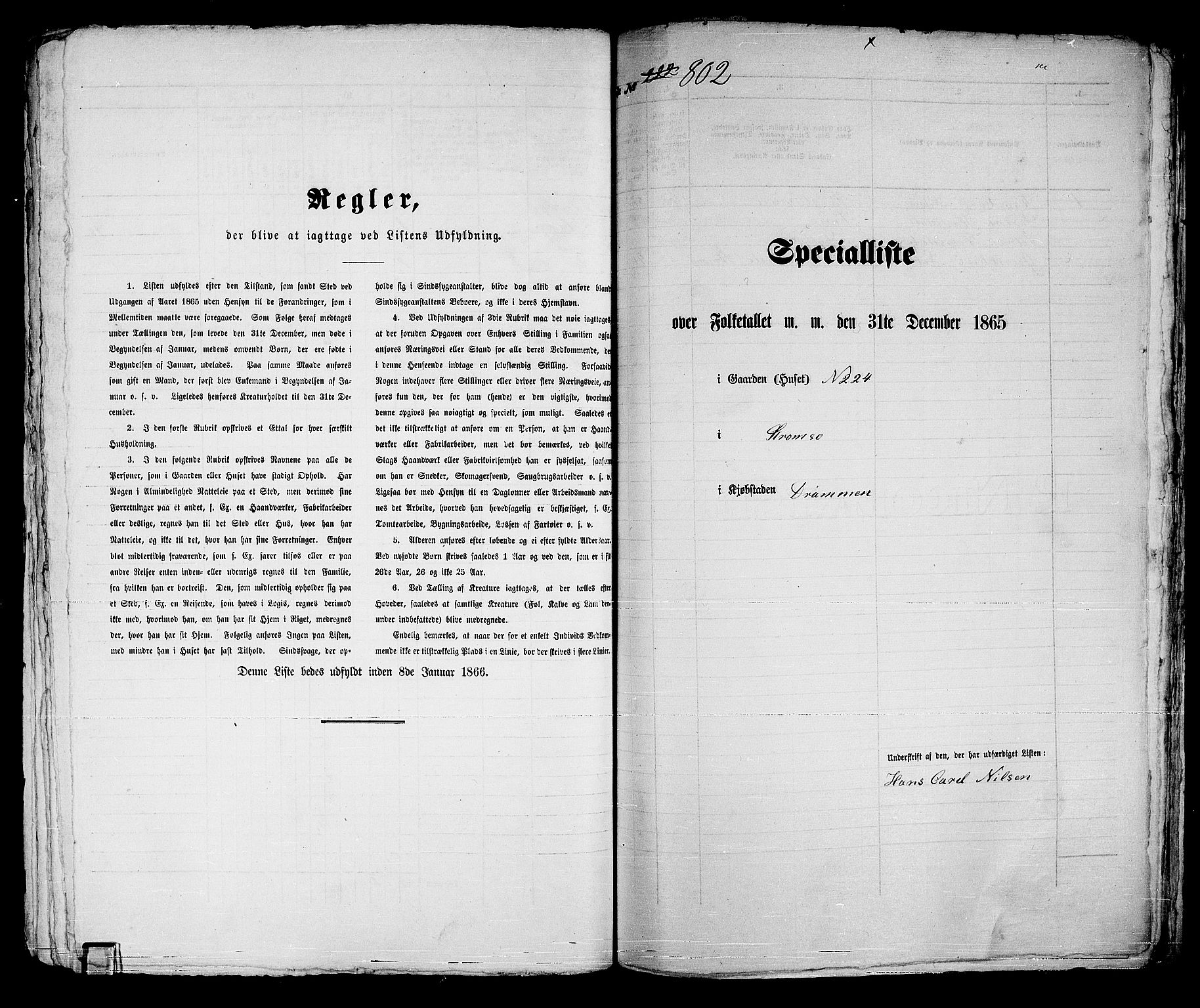 RA, Folketelling 1865 for 0602bP Strømsø prestegjeld i Drammen kjøpstad, 1865, s. 417