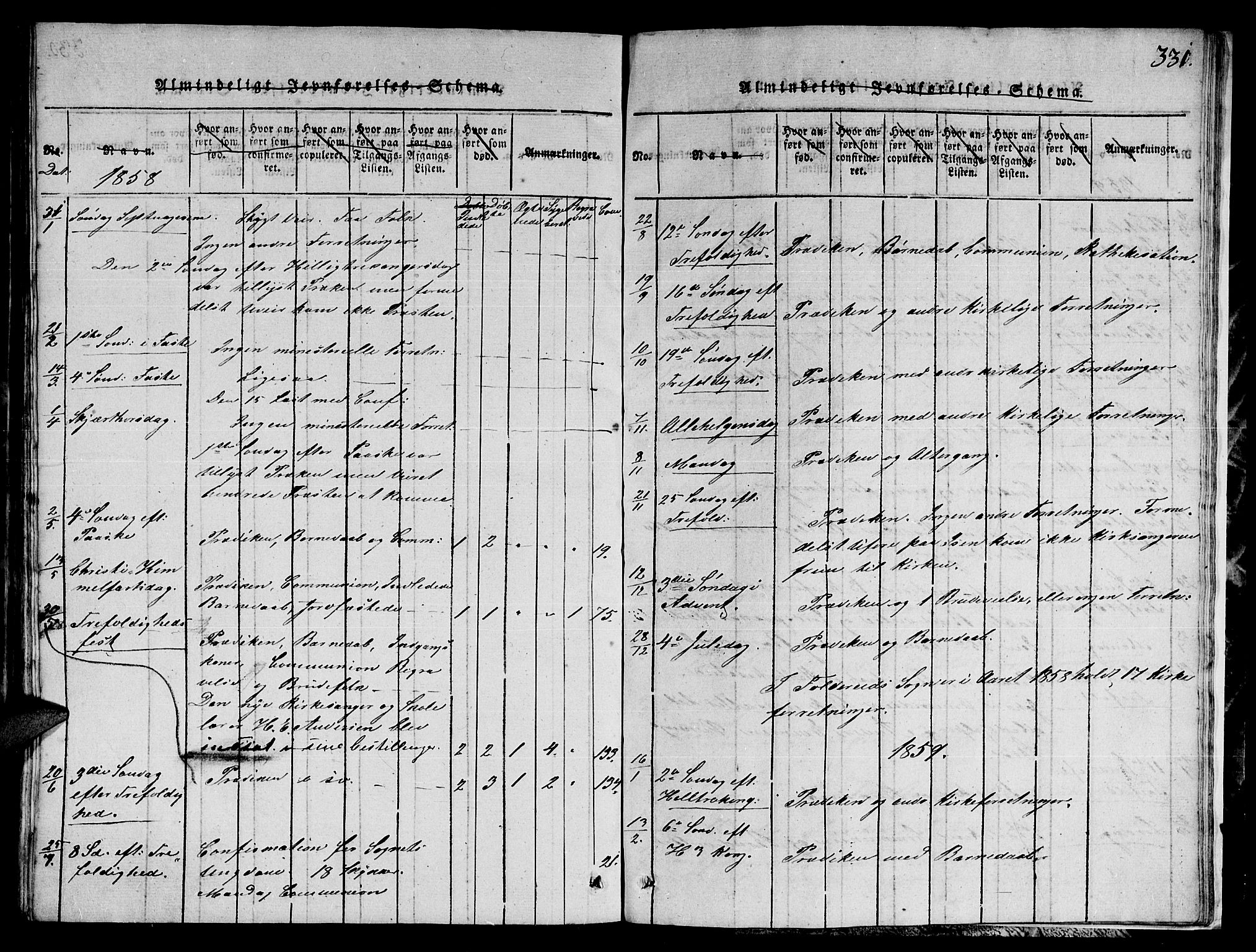 Ministerialprotokoller, klokkerbøker og fødselsregistre - Nord-Trøndelag, AV/SAT-A-1458/780/L0648: Klokkerbok nr. 780C01 /1, 1815-1870, s. 331