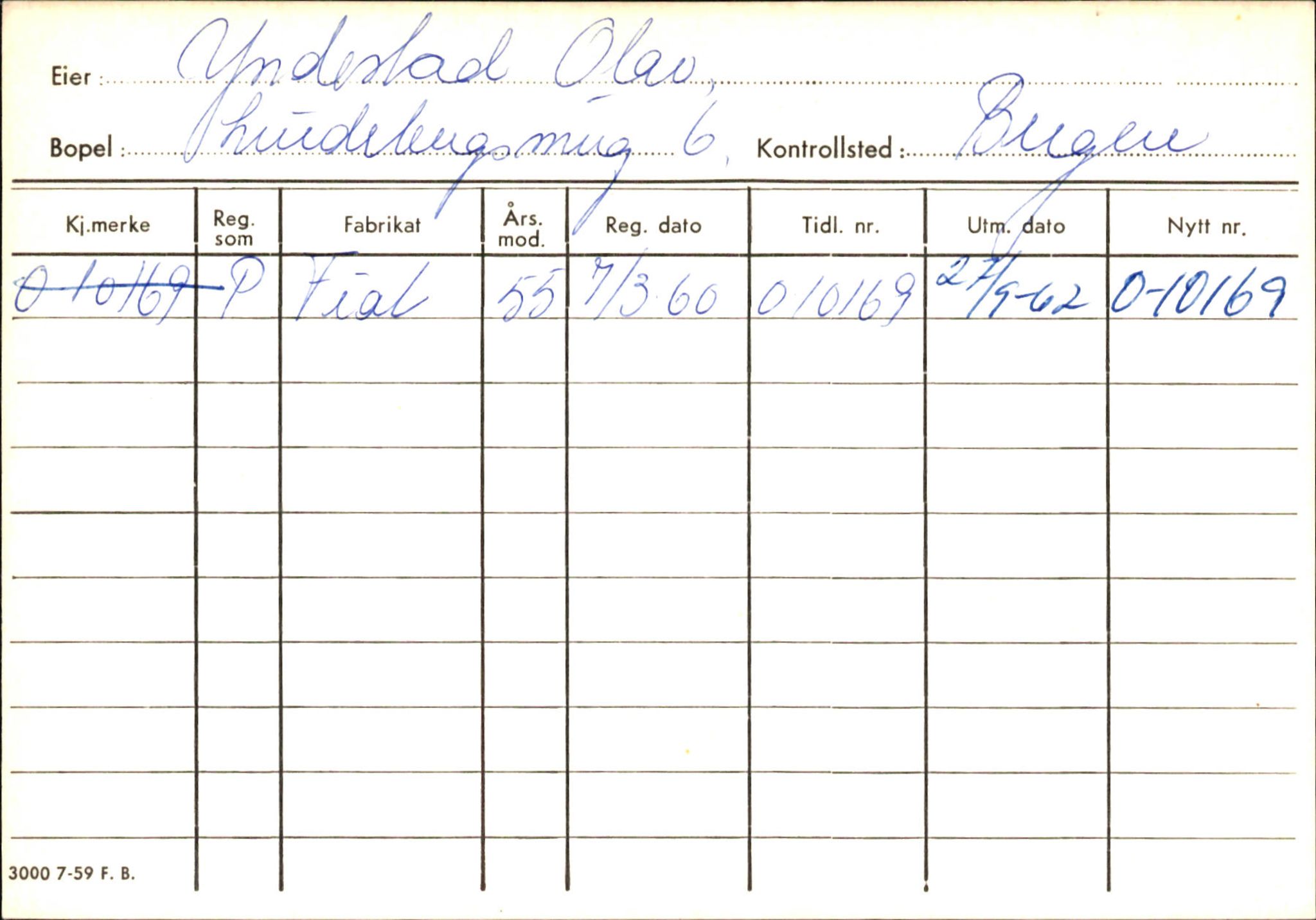 Statens vegvesen, Hordaland vegkontor, AV/SAB-A-5201/2/Hb/L0037: O-eierkort W-P, 1920-1971, s. 930