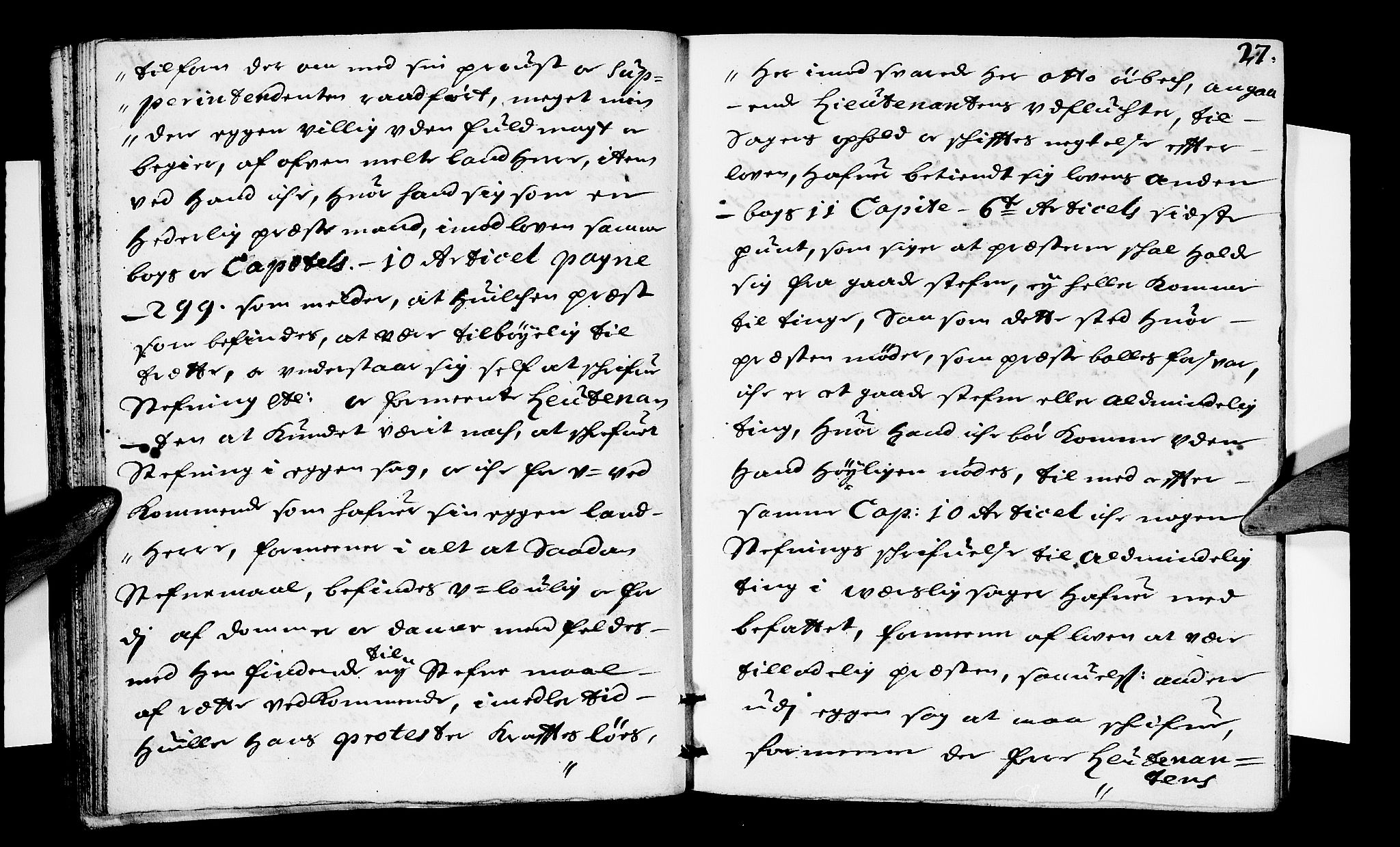 Sorenskriverier i Gudbrandsdalen, AV/SAH-TING-036/G/Gb/Gbb/L0018: Tingbok - Sør-Gudbrandsdal, 1695, s. 26b-27a