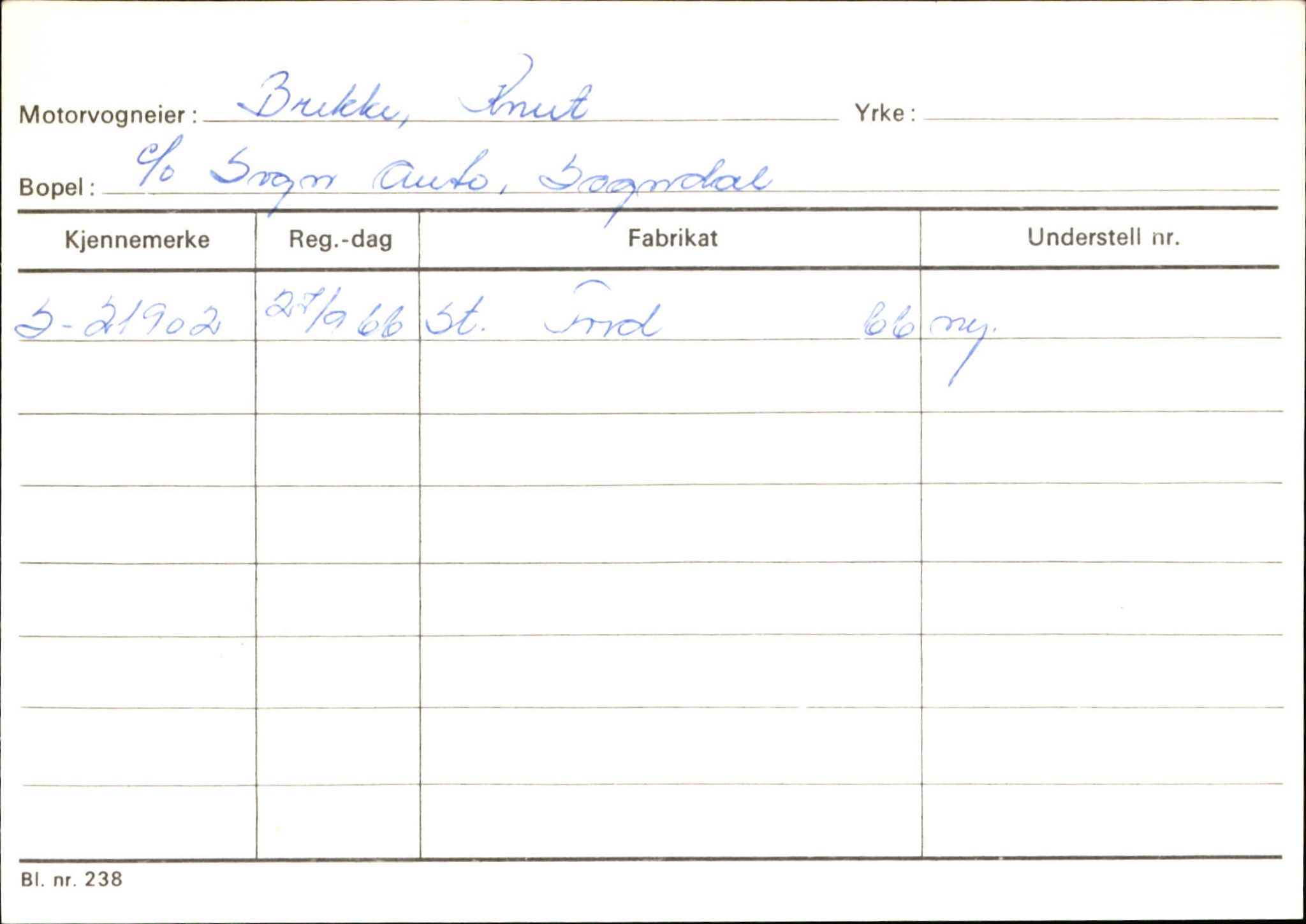 Statens vegvesen, Sogn og Fjordane vegkontor, AV/SAB-A-5301/4/F/L0124: Eigarregister Sogndal A-U, 1945-1975, s. 214