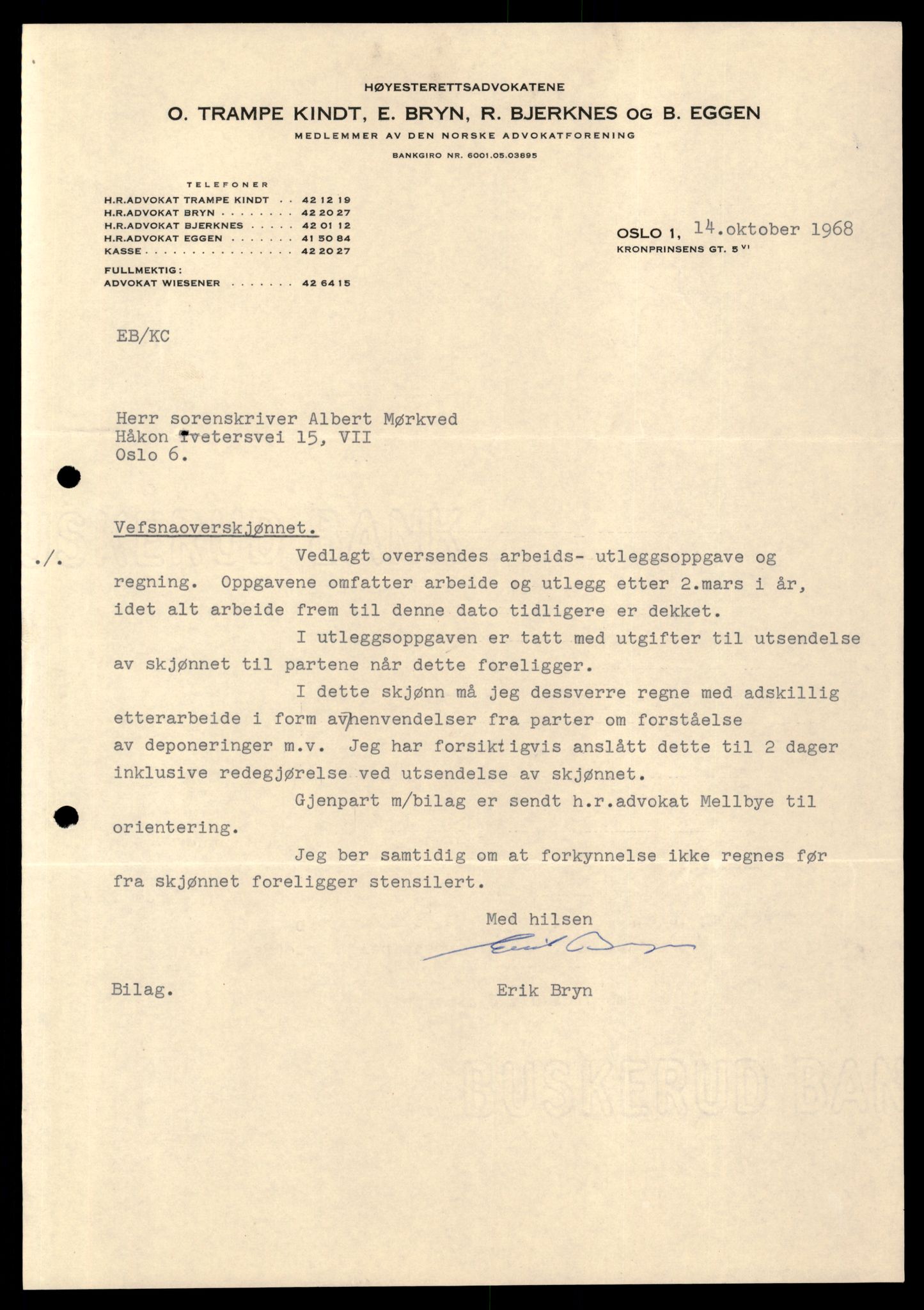 Søndre Helgeland sorenskriveri, SAT/A-4575/1/1/1O/1Oe/L0018: B-saker, 1961, s. 1103