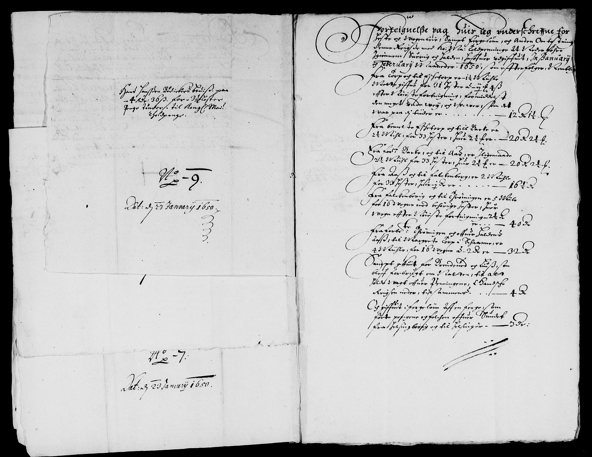 Rentekammeret inntil 1814, Reviderte regnskaper, Lensregnskaper, AV/RA-EA-5023/R/Rb/Rba/L0200: Akershus len, 1643-1651