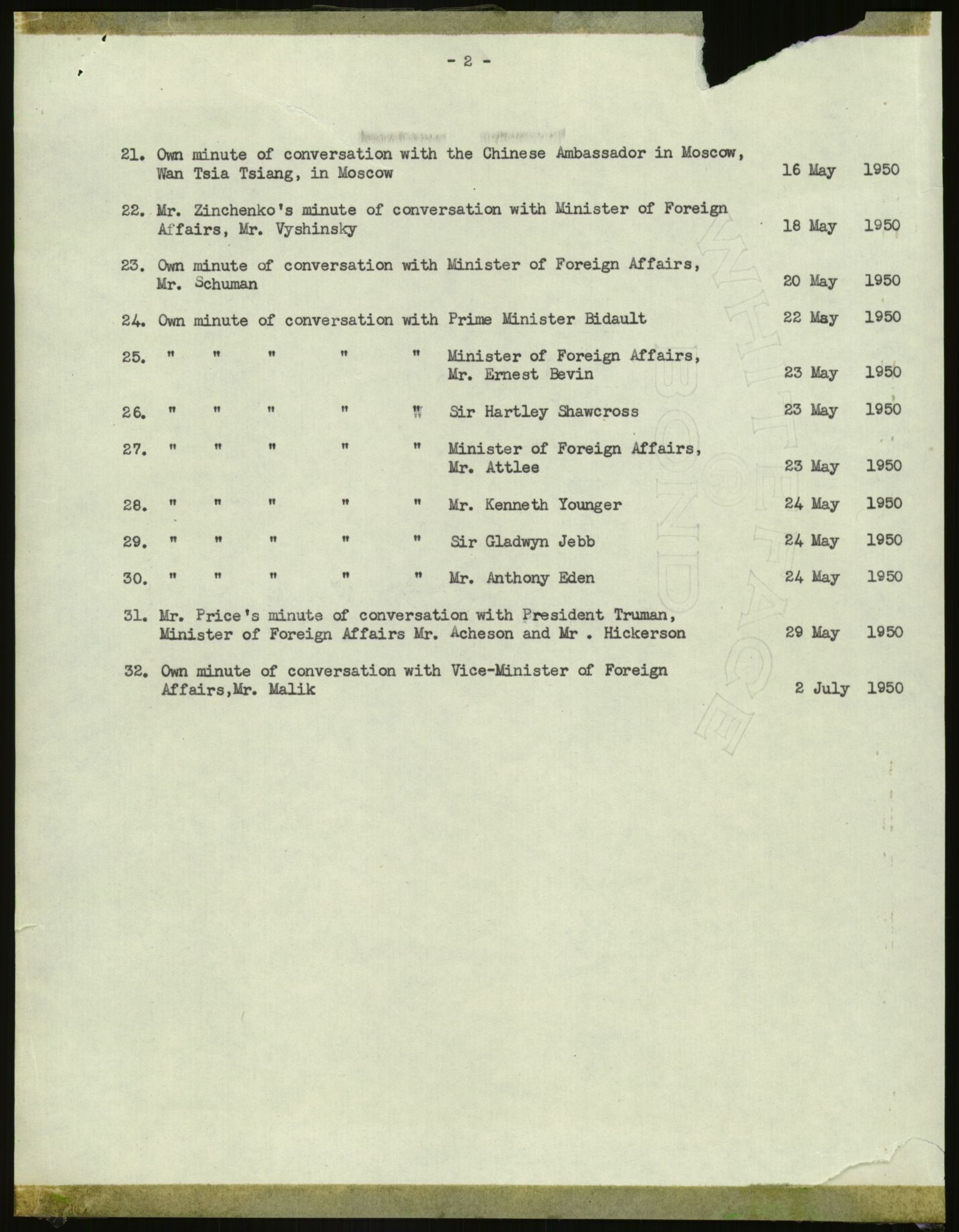 Lie, Trygve, RA/PA-1407/D/L0029: Dokumenter vedr. Kina, 1948-1950, s. 813