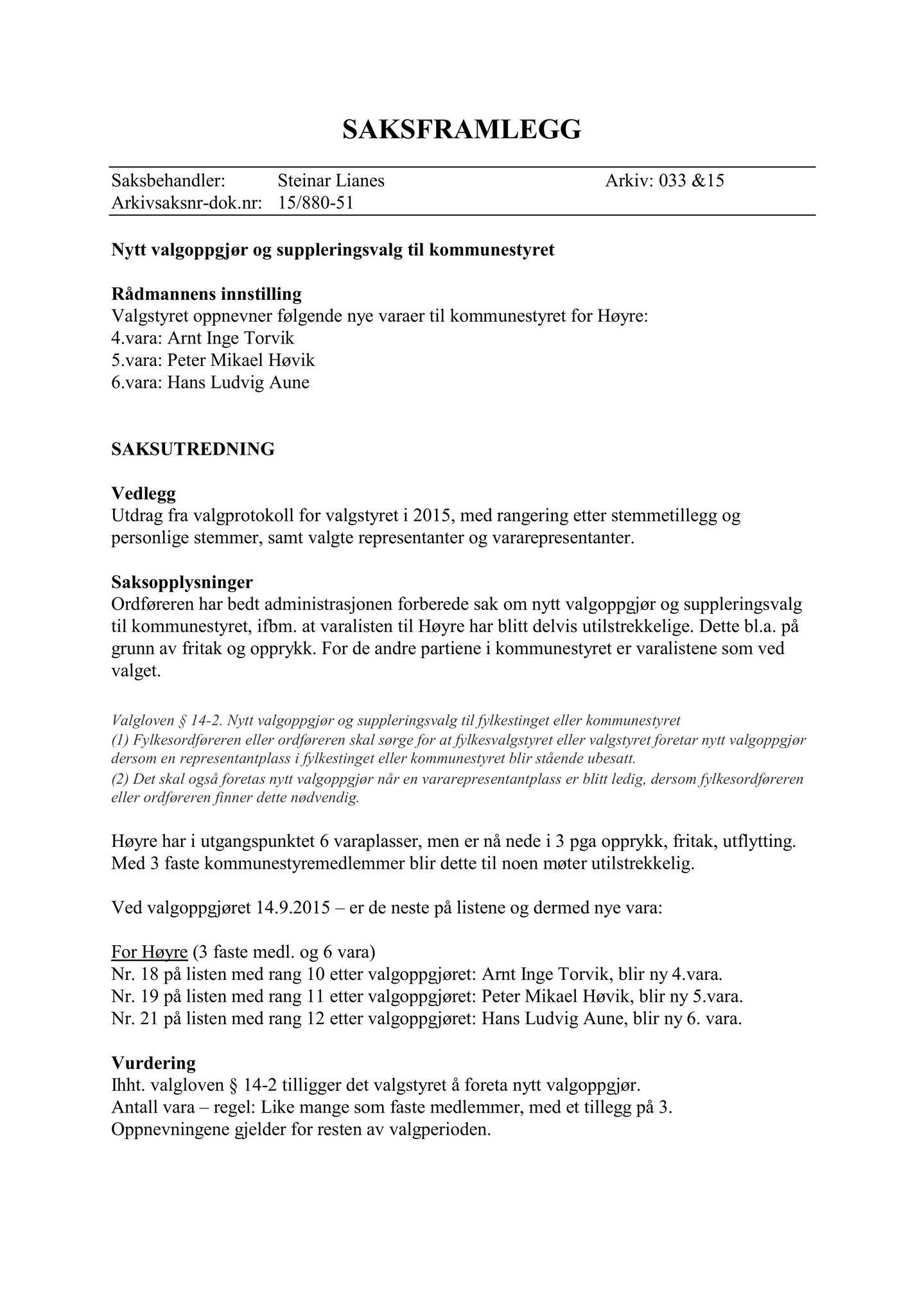 Klæbu Kommune, TRKO/KK/10-VS/L004: Valgnemnda - Møtedokumenter, 2018, s. 5