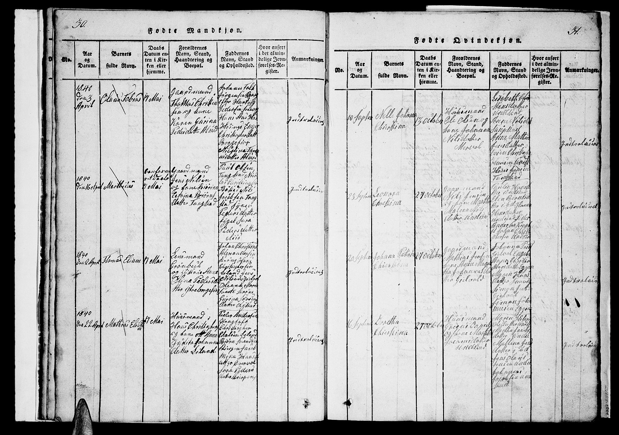 Ministerialprotokoller, klokkerbøker og fødselsregistre - Nordland, AV/SAT-A-1459/880/L1139: Klokkerbok nr. 880C01, 1836-1857, s. 30-31