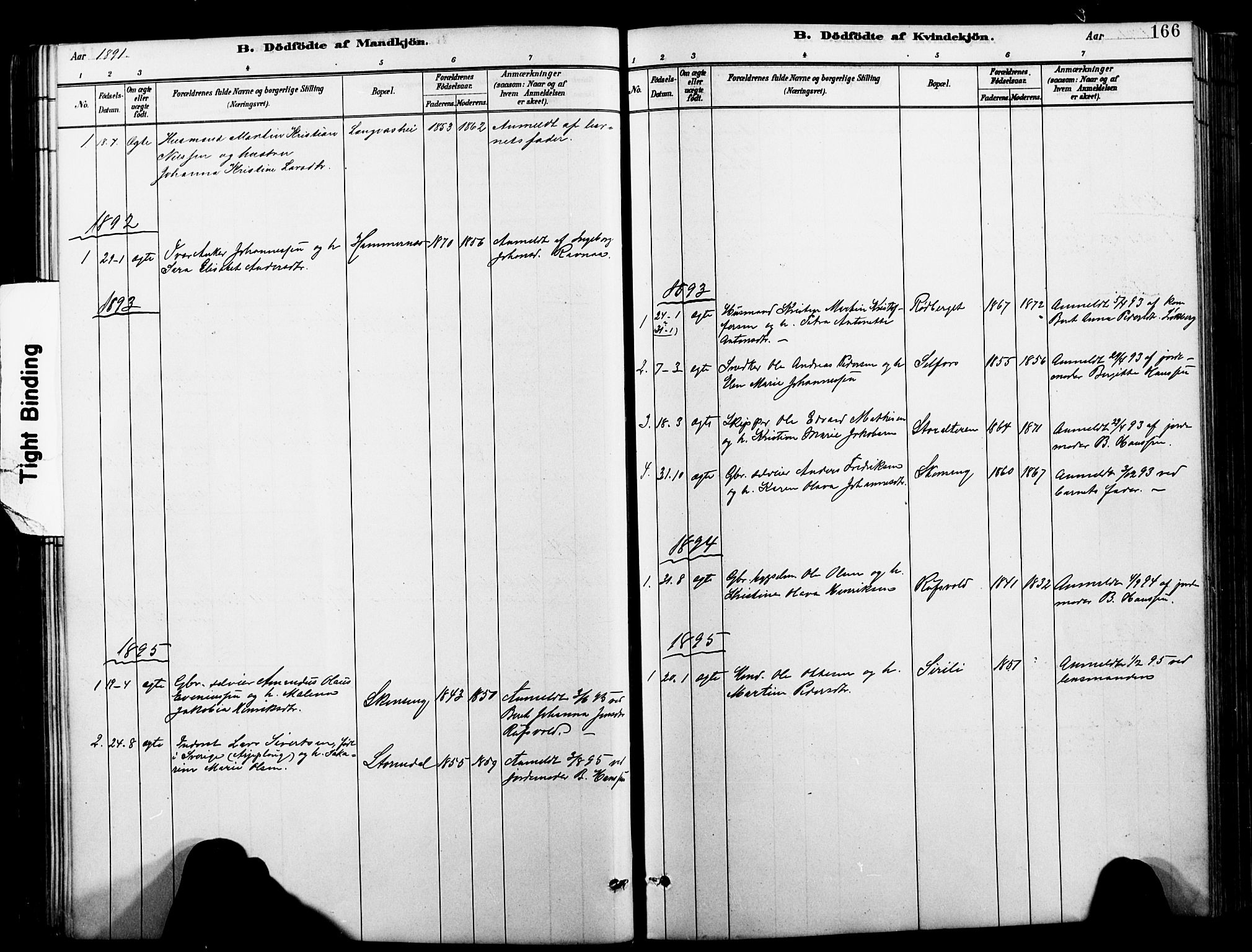 Ministerialprotokoller, klokkerbøker og fødselsregistre - Nordland, SAT/A-1459/827/L0421: Klokkerbok nr. 827C10, 1887-1906, s. 166