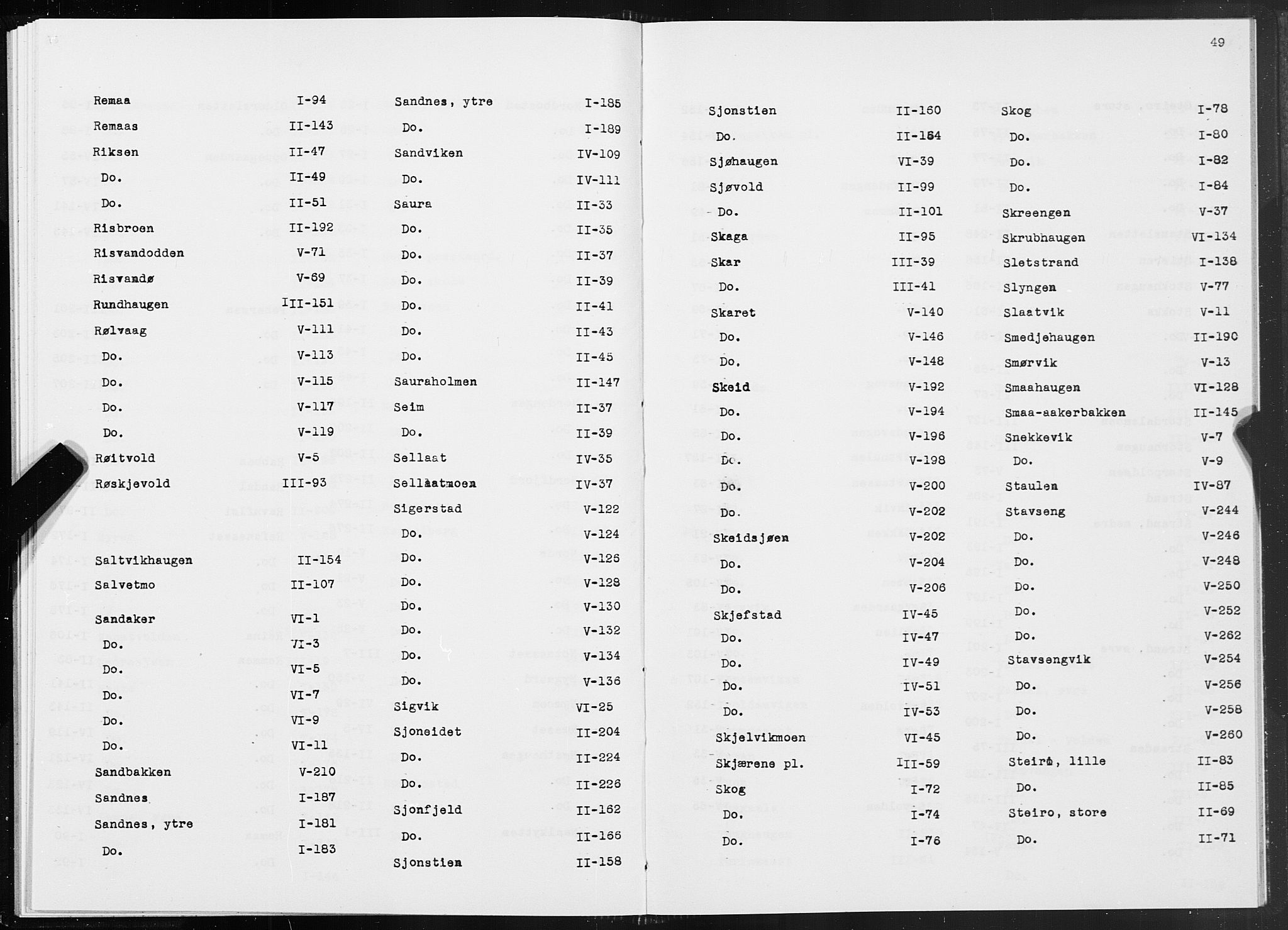 SAT, Folketelling 1875 for 1828P Nesna prestegjeld, 1875, s. 49